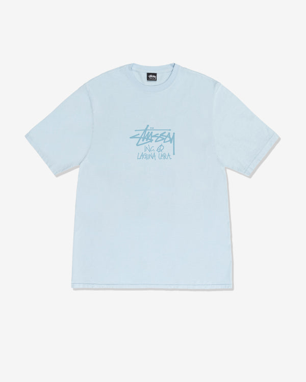 Stüssy - Men
s Laguna USA PIG. Dyed T-Shirt - (Sky Blue)