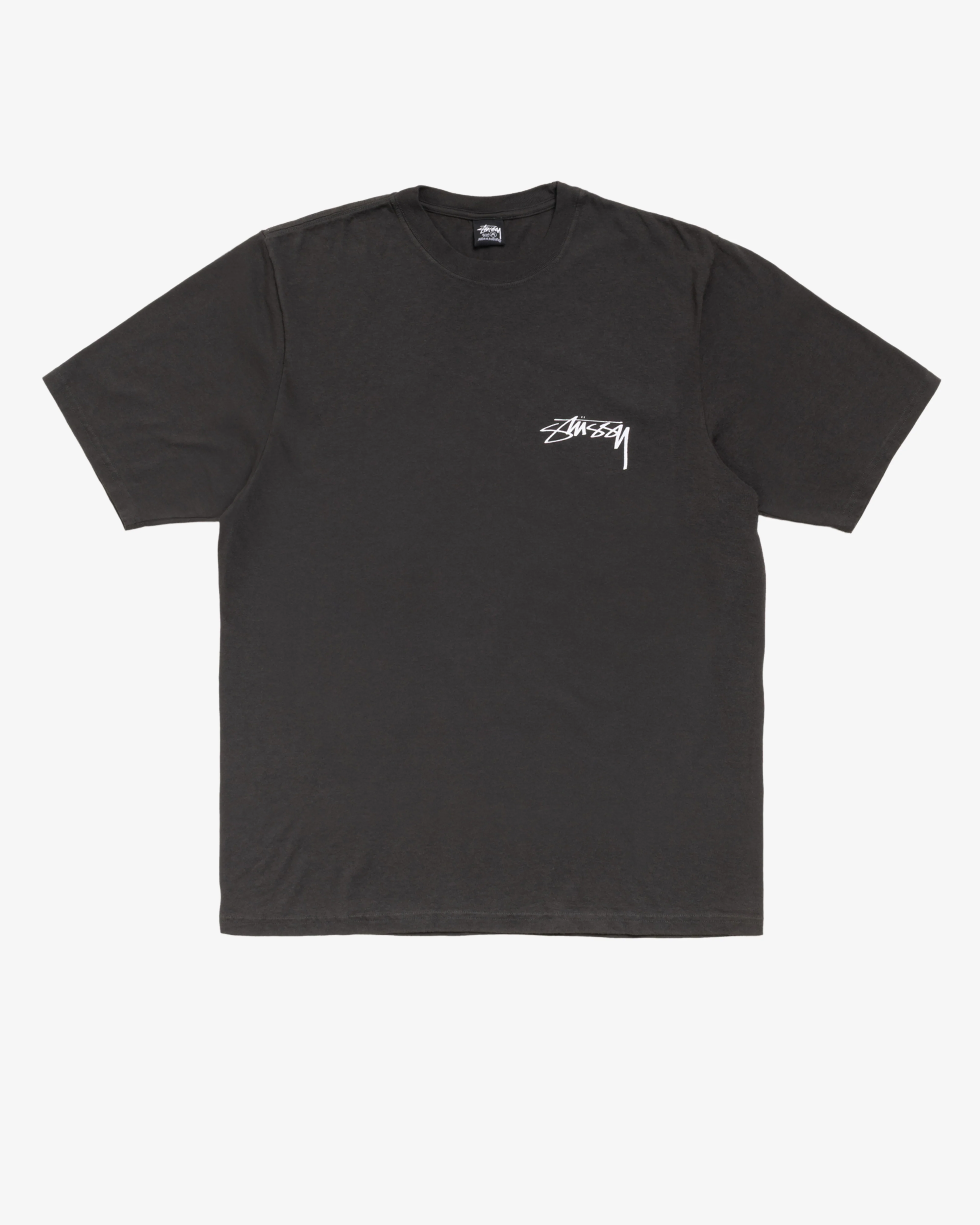 Stüssy - Men's Skate Stack Pig. Dyed Tee - (Faded Black)