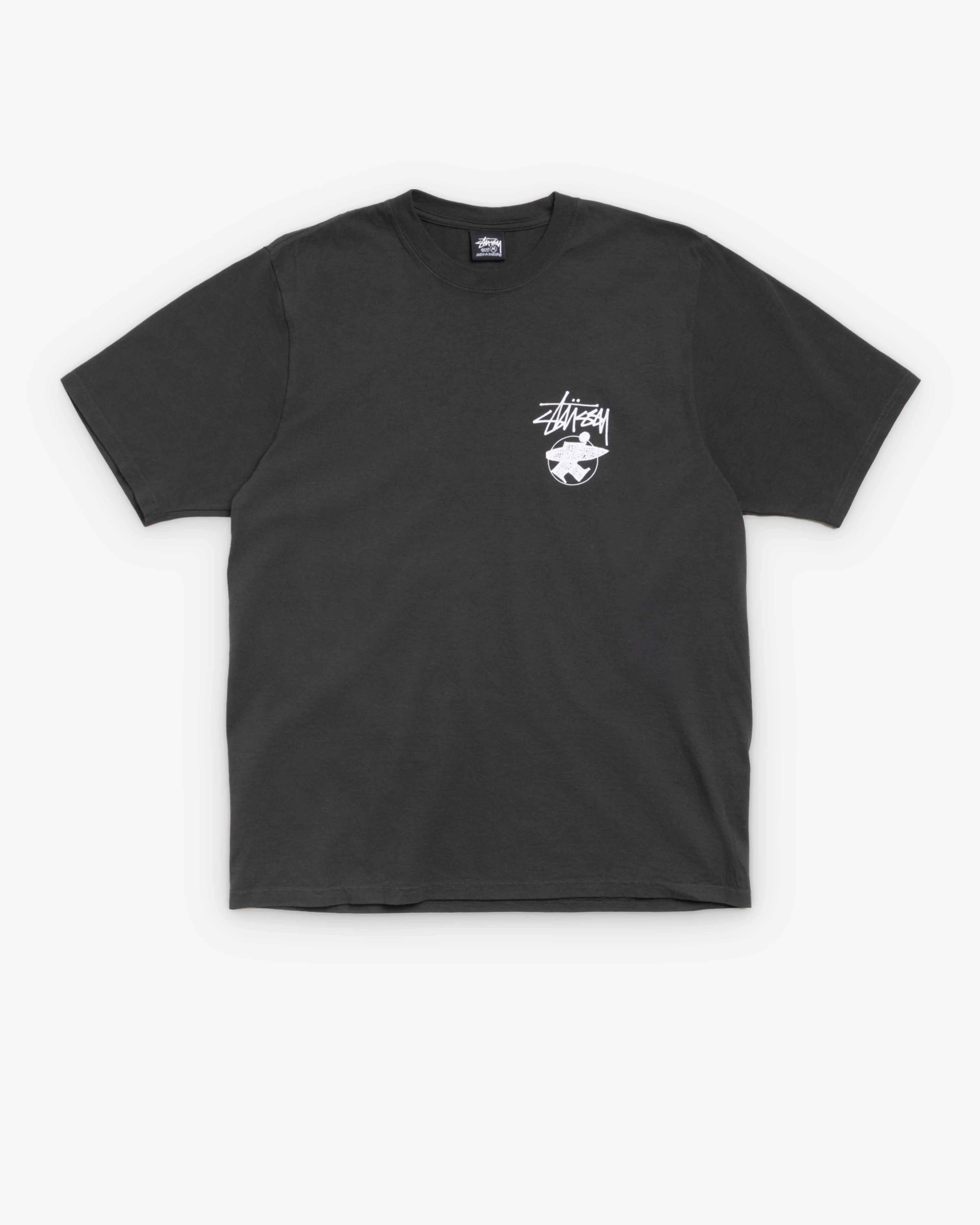 Stüssy - Men's Long Haul Pigment Dyed Tee - (Faded Black)