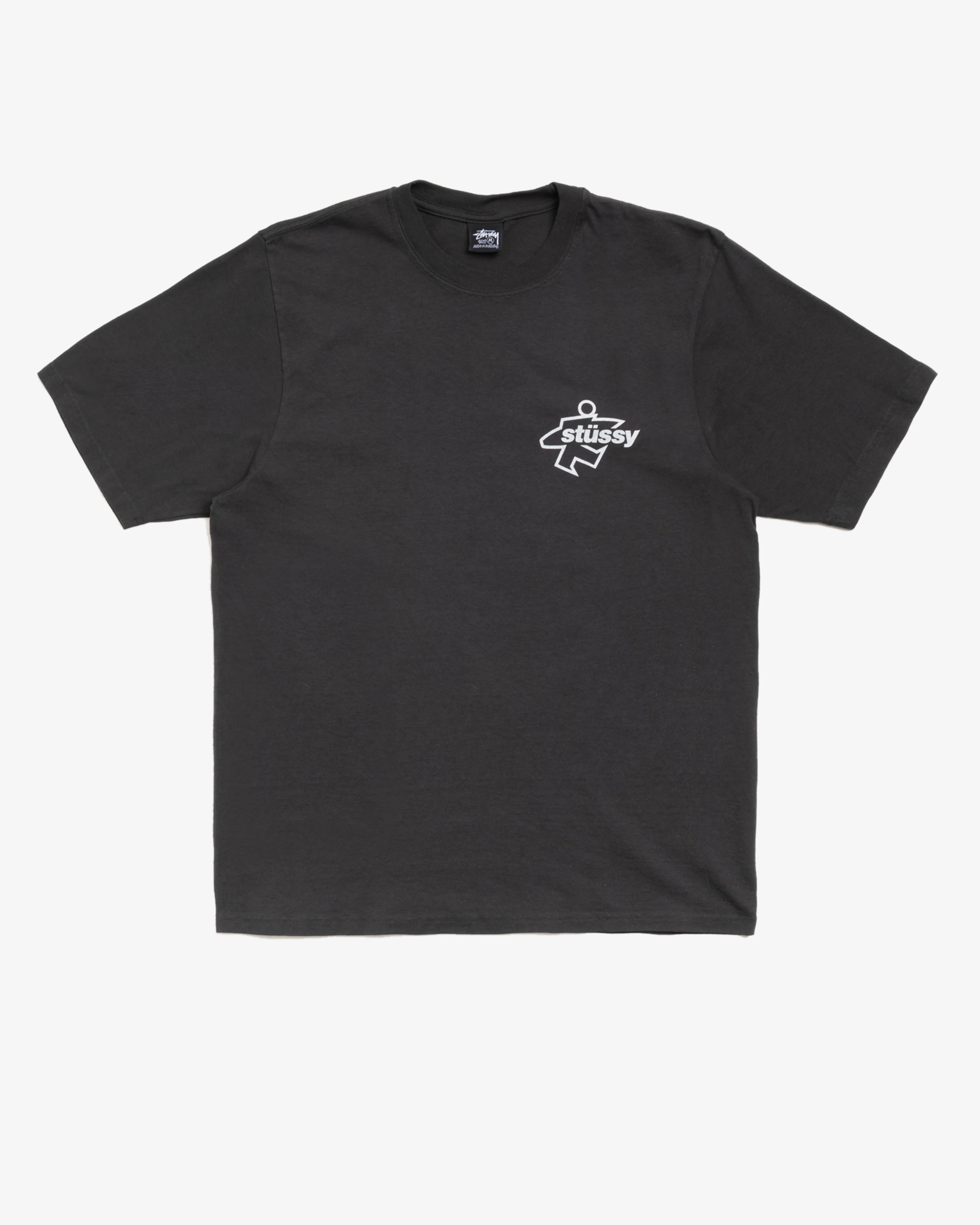 Stüssy - Men's Surf Size Pigment Dyed Tee - (Faded Black)