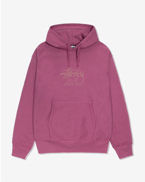 Stüssy - Men
s Laguna USA Hoodie - (Berry)