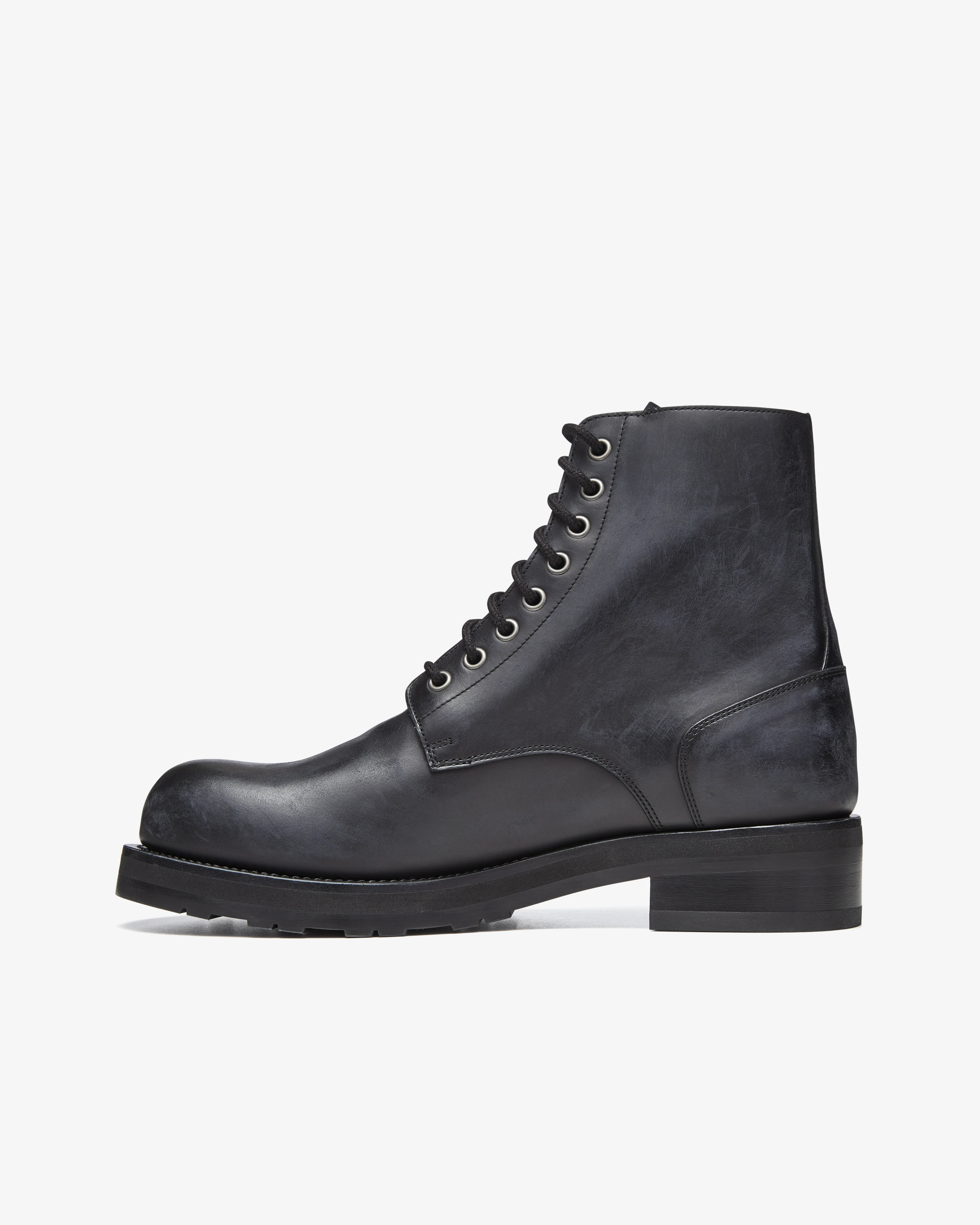 The Row - Men's Lug Sole Lace Up Boots - (Black)