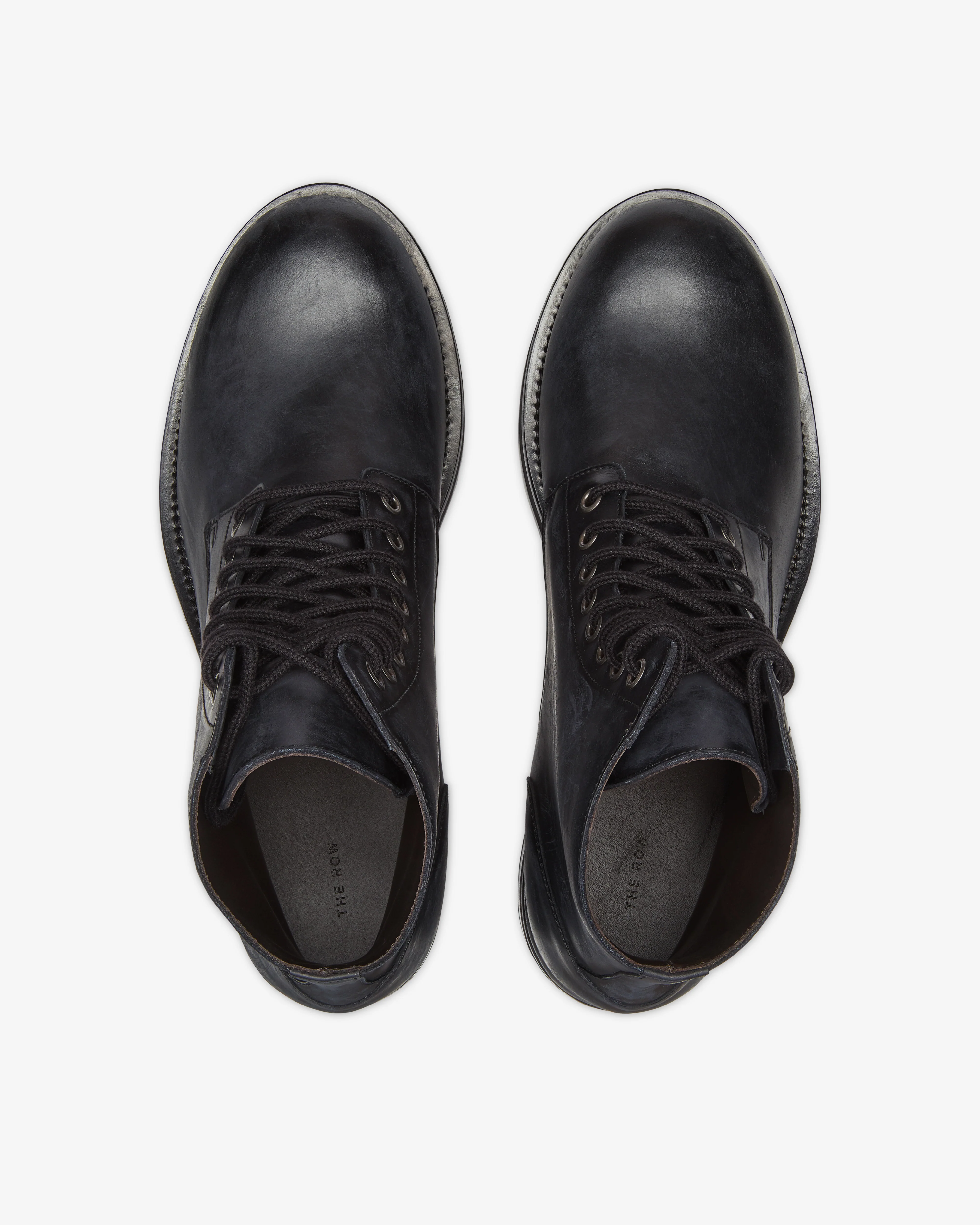 The Row - Men's Lug Sole Lace Up Boots - (Black)