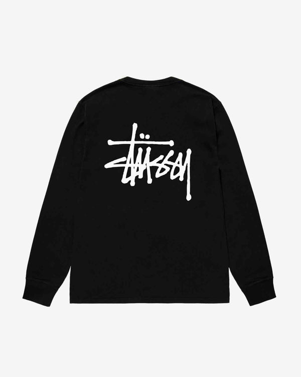 Stüssy - Men
s Basic Stüssy Long Sleeve T-Shirt - (Black)