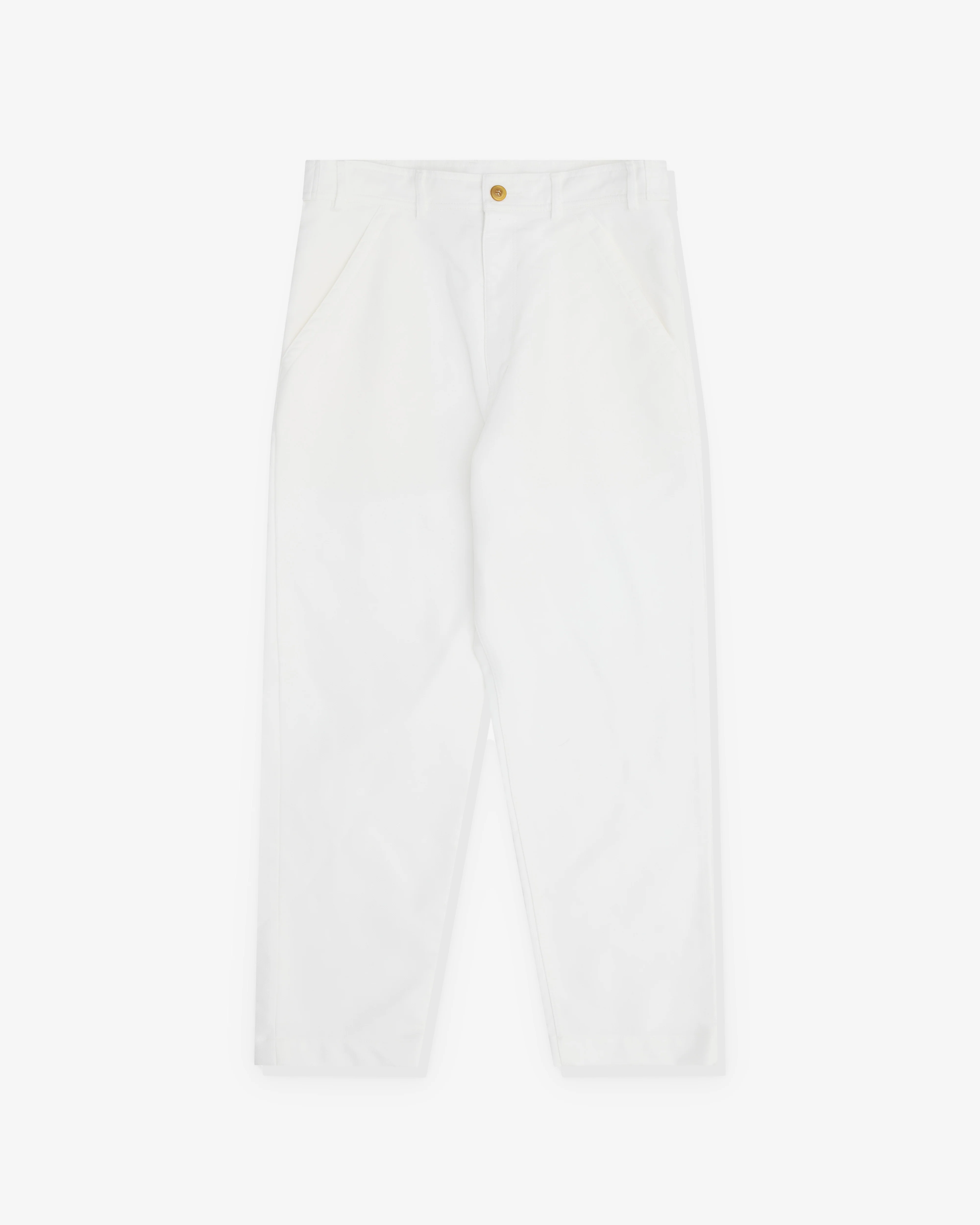 Black Comme des Garçons - Tapered Leg Trouser - (White)