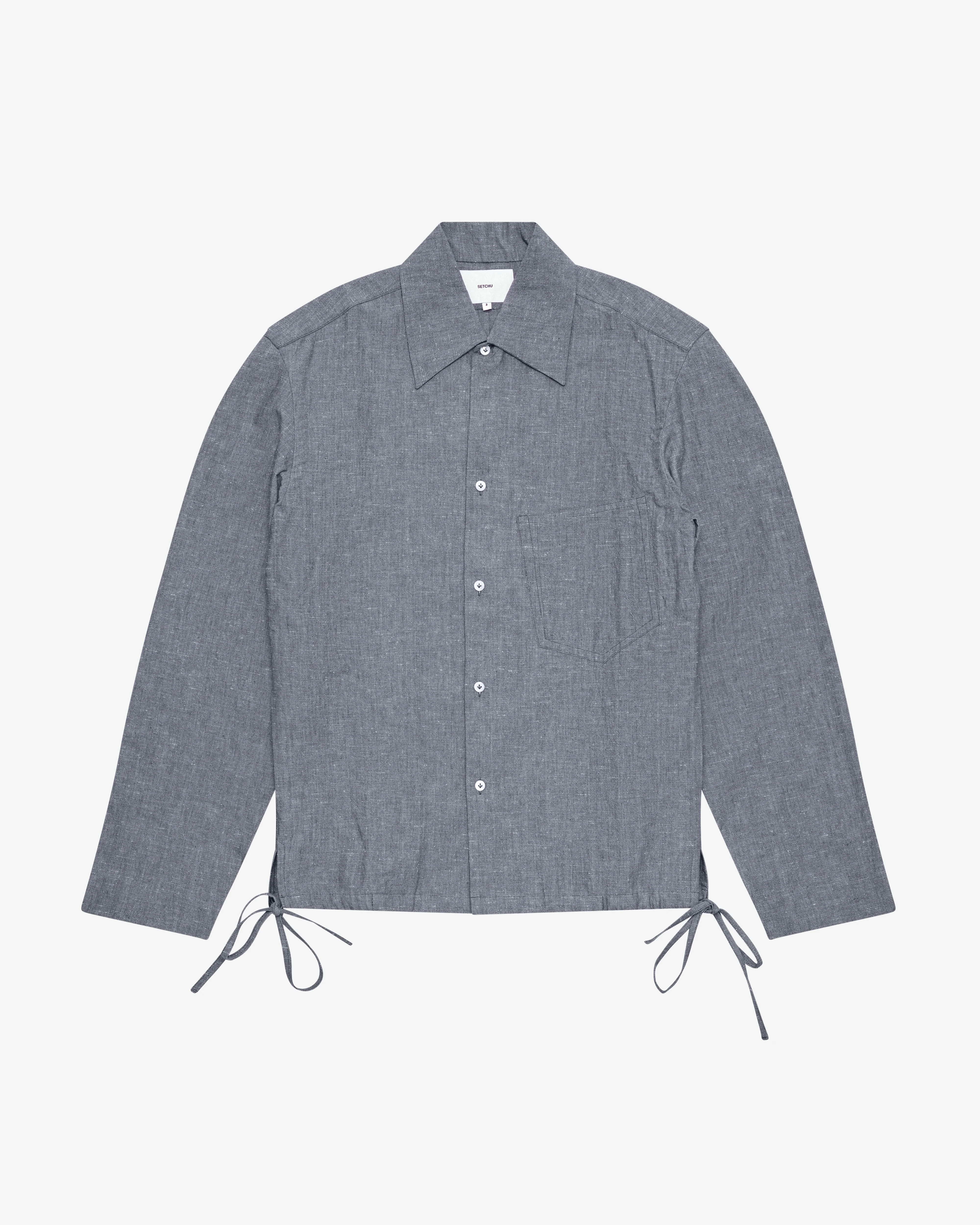 Setchu - Men's Collar Shirt - (Indigo)