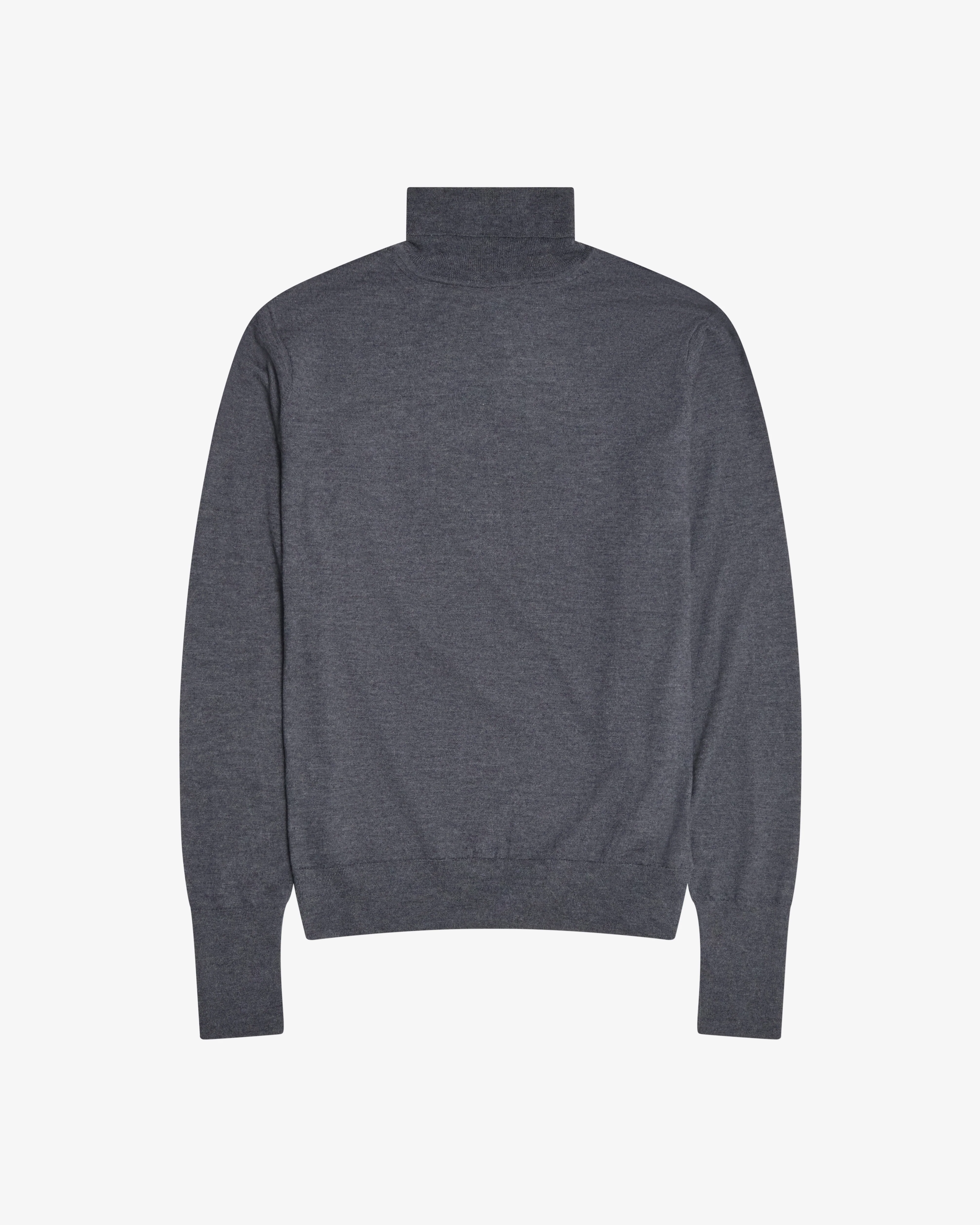 A.Presse - Men’s High Gauge Turtleneck - (Grey)