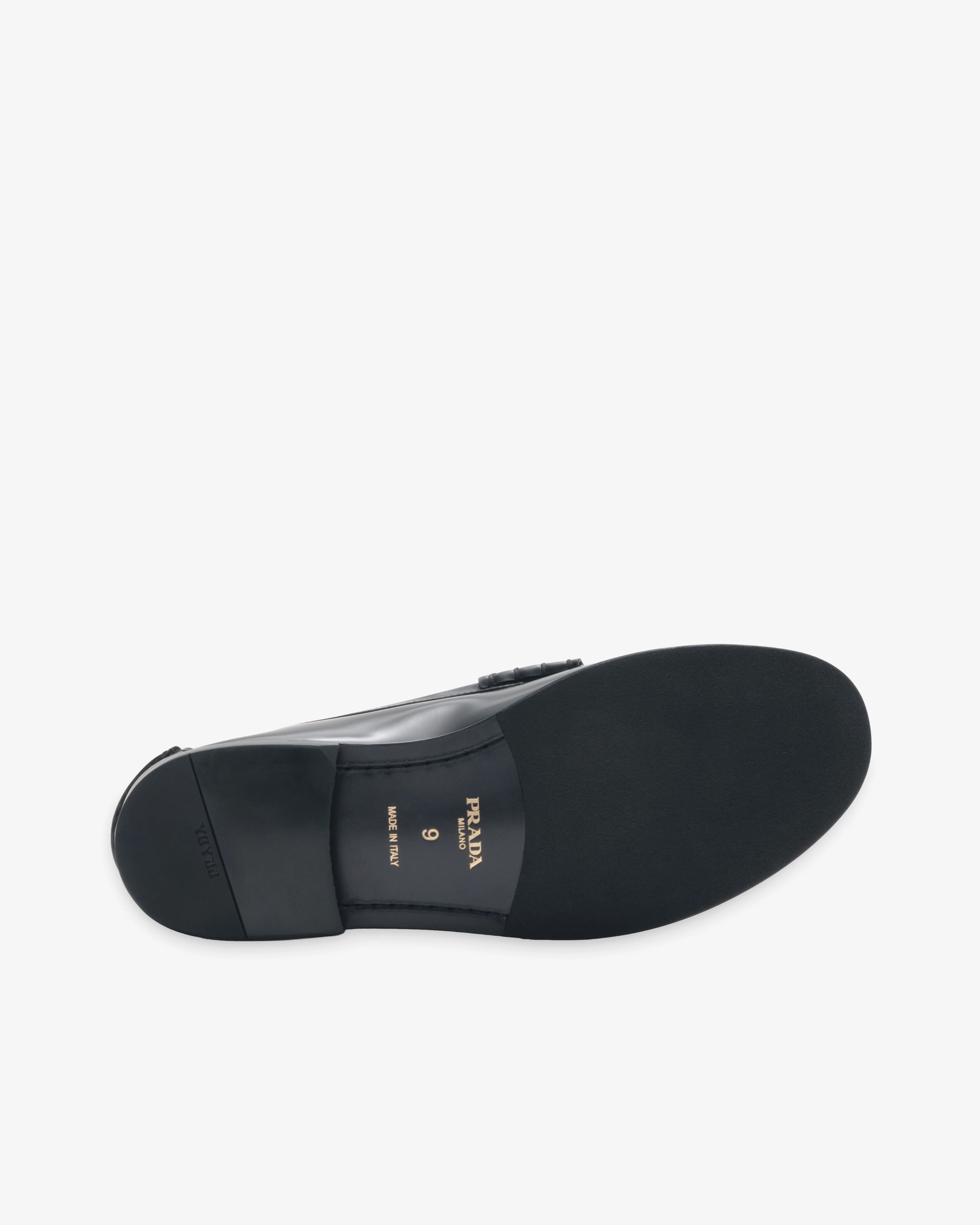Prada - Men's Brushed Leather Loafers - (Black)