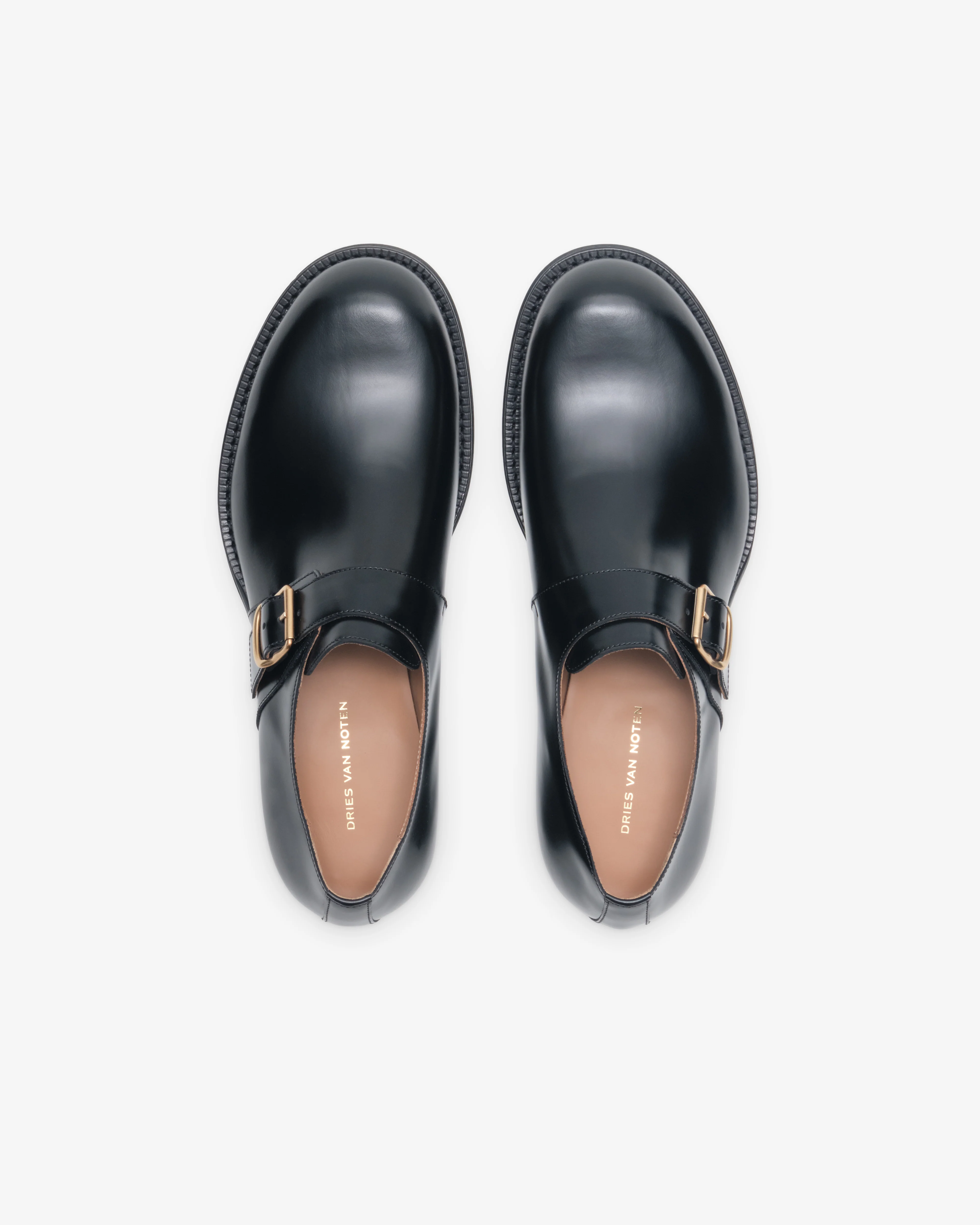 Dries Van Noten - Men's Buckle-Detail Shoes - (Black)