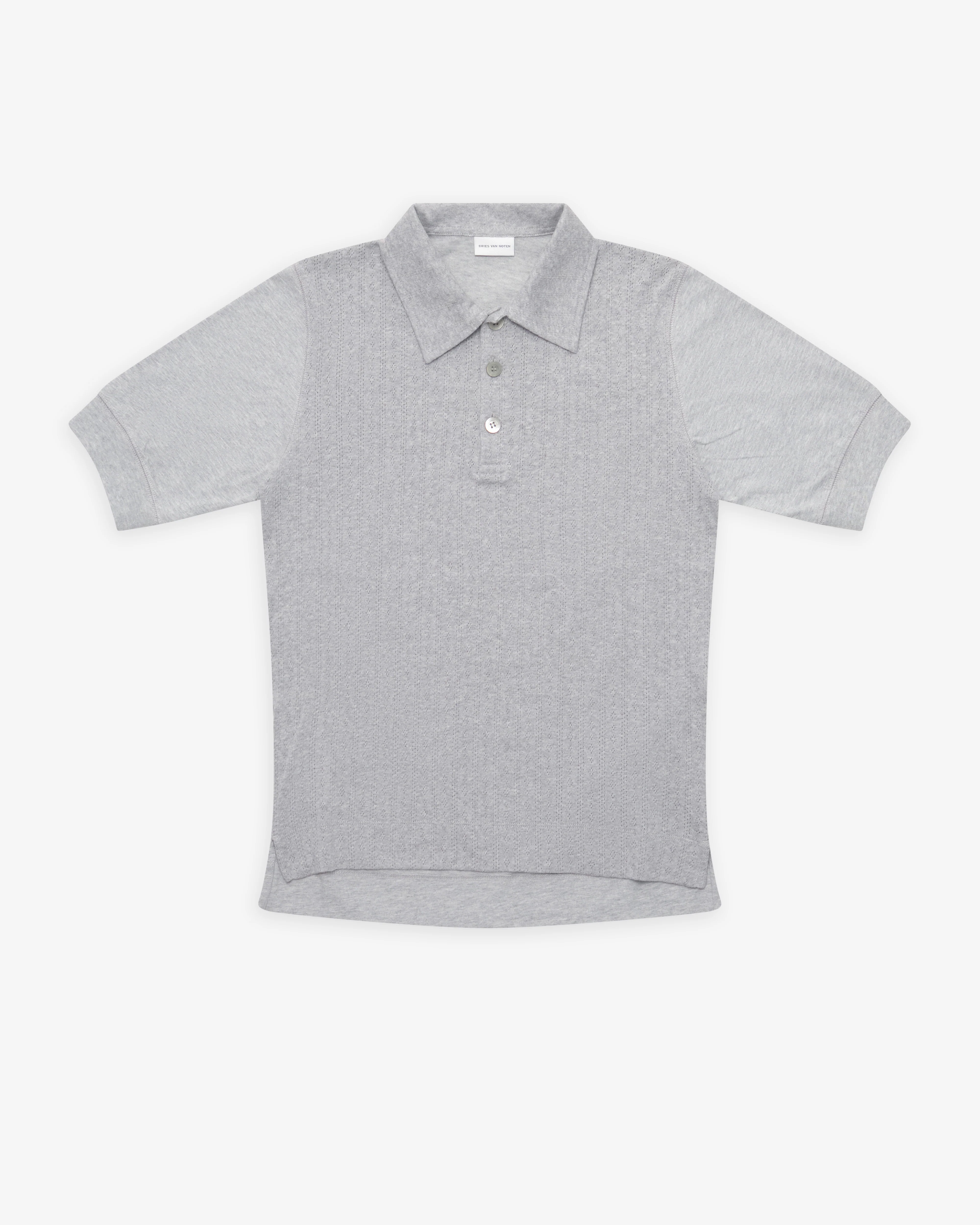 Dries Van Noten - Men's Hettonio Polo - (Grey Melange)