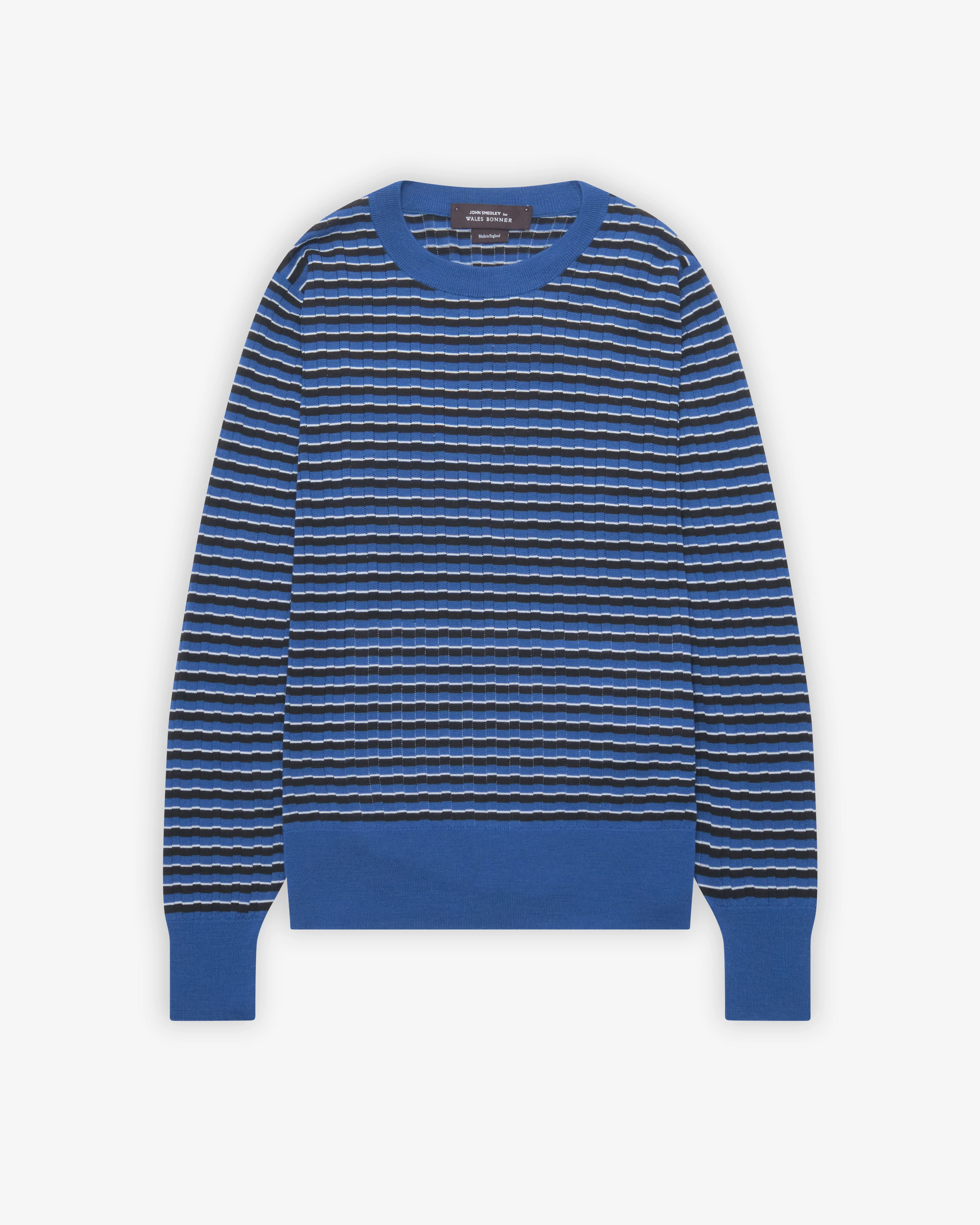 Wales Bonner - Men's Ashby Jumper - (Blue/Brown)