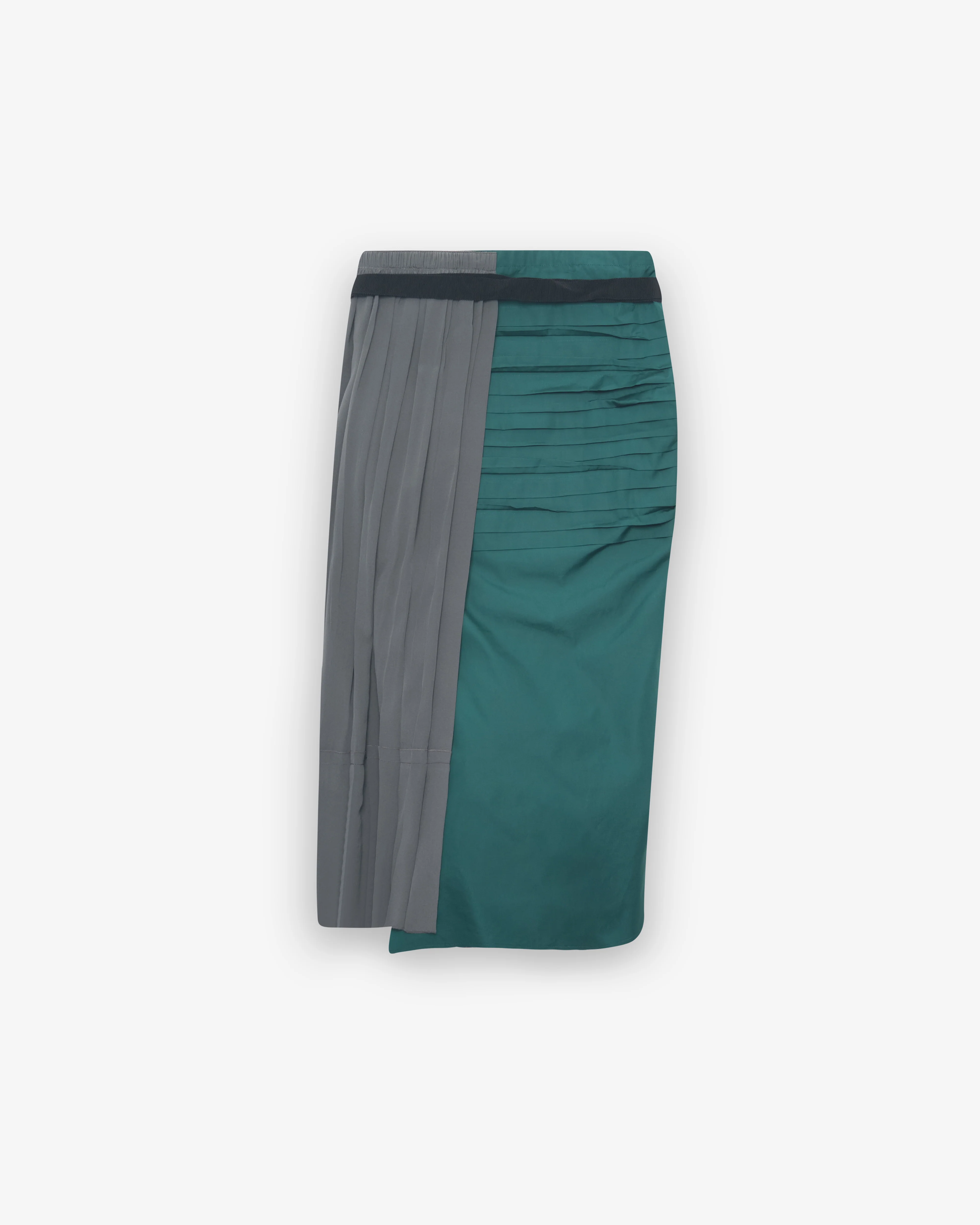 Prada - Women's Technical Taffeta Patchwork Skirt - (Hematite)