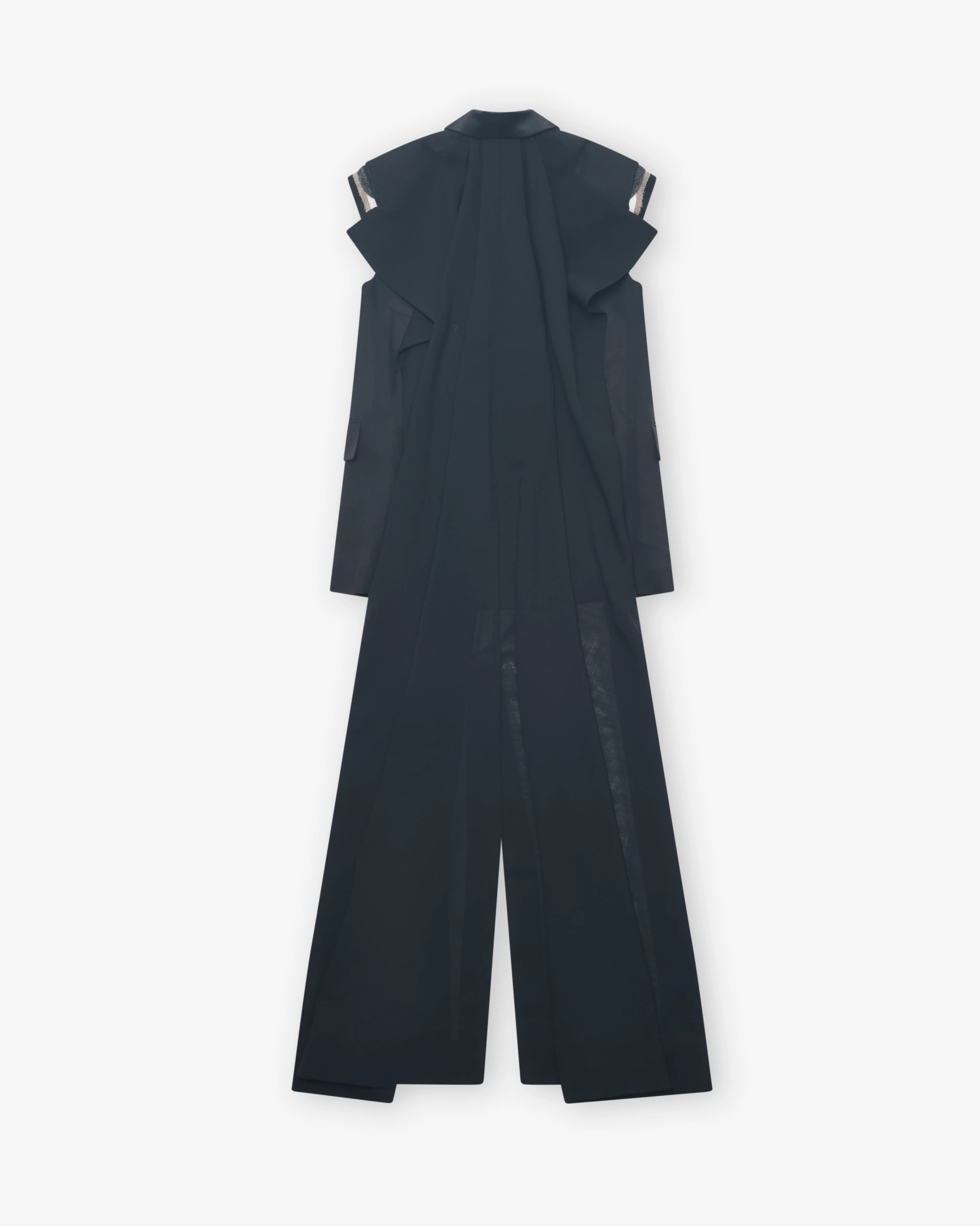 Sacai - Women's Wool Organza Vest - (Black)