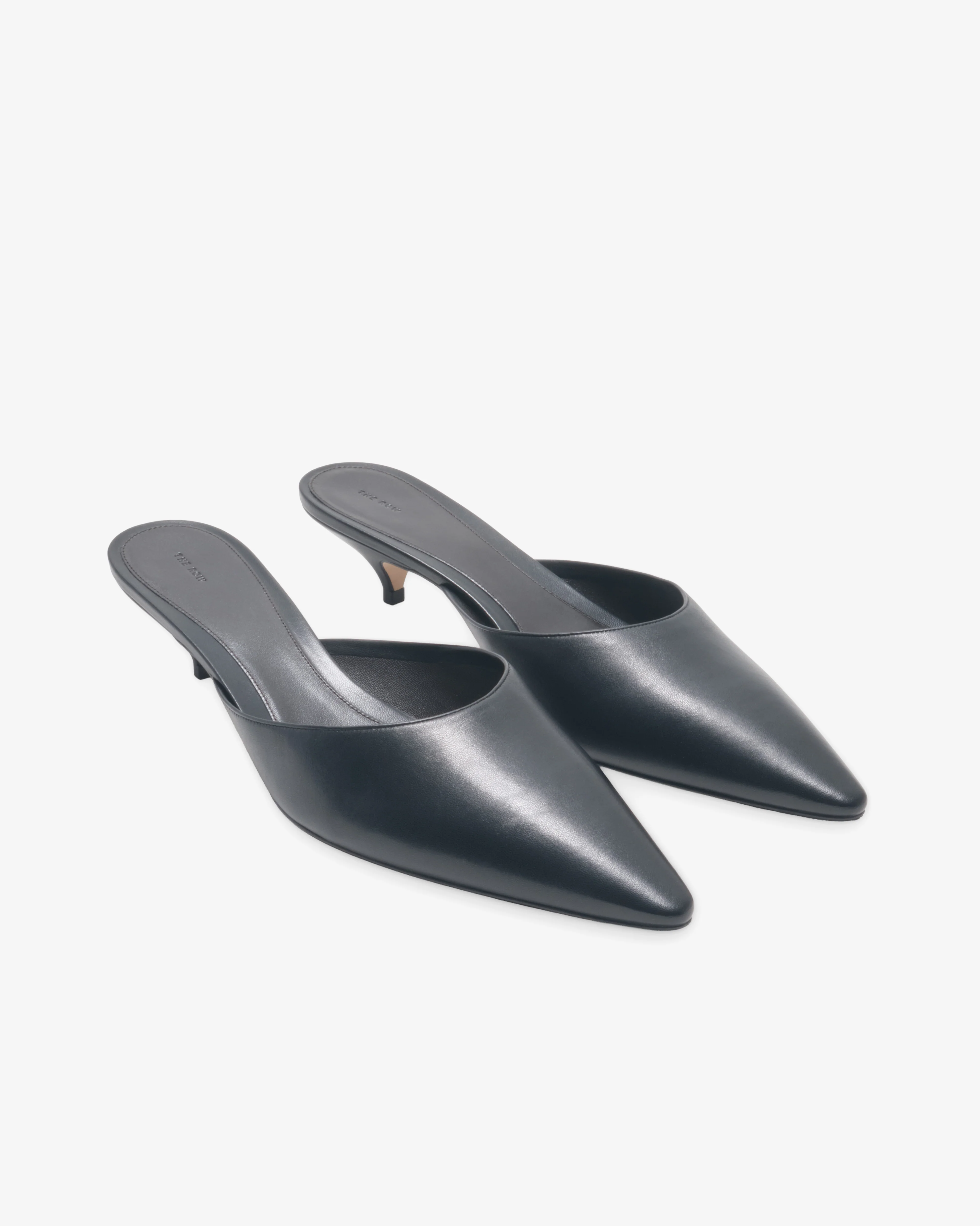 The Row - Women's Liisa Kitten Mule - (Black)