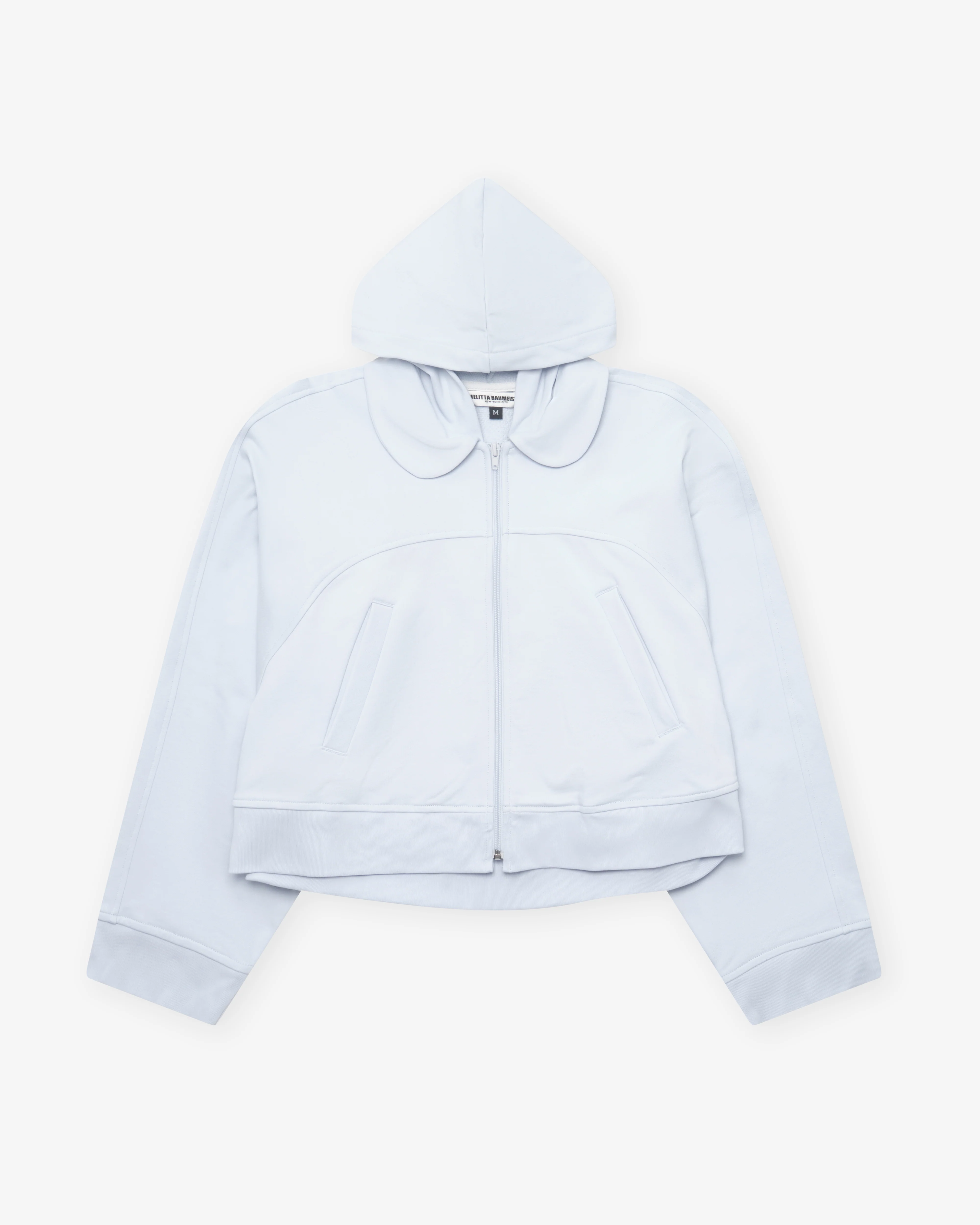 Melitta Baumeister - Women's Hooded A-Line Zip Up - (Soft Blue)