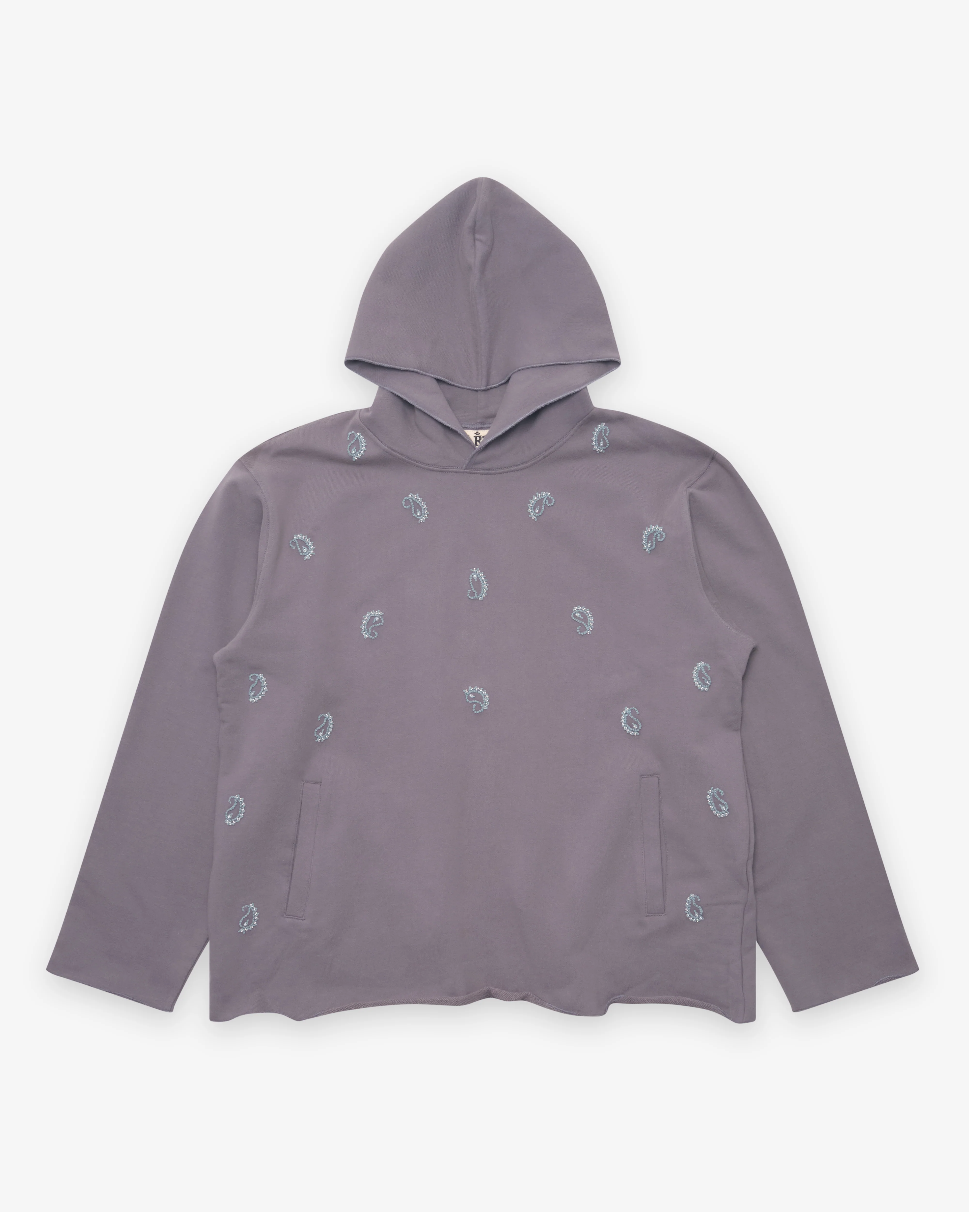 Kartik Research - Men's Paisley Hoodie - (Slate/Sky)