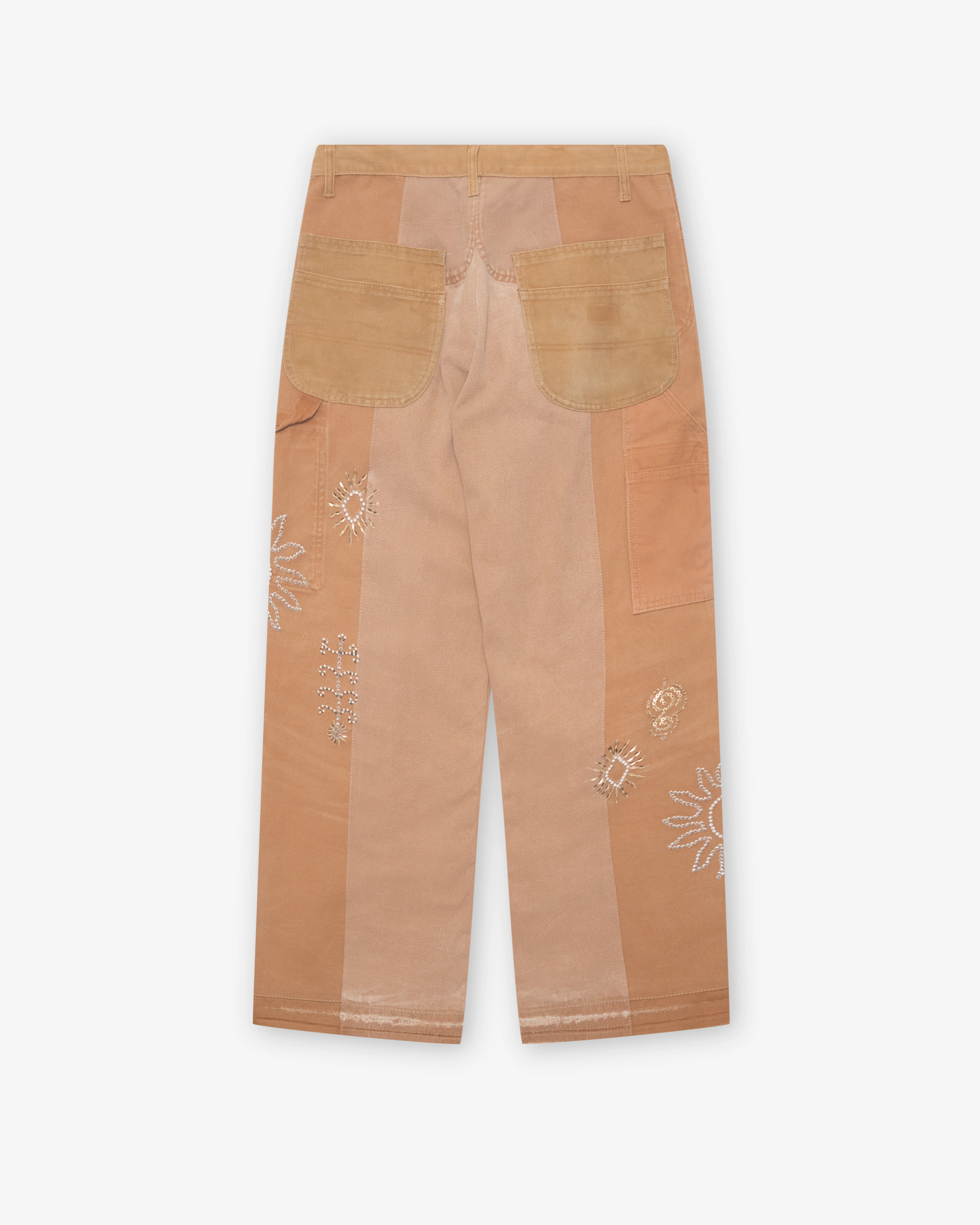 Kartik Research - Men's Zardozi Work Pant - (Beige/Gold)