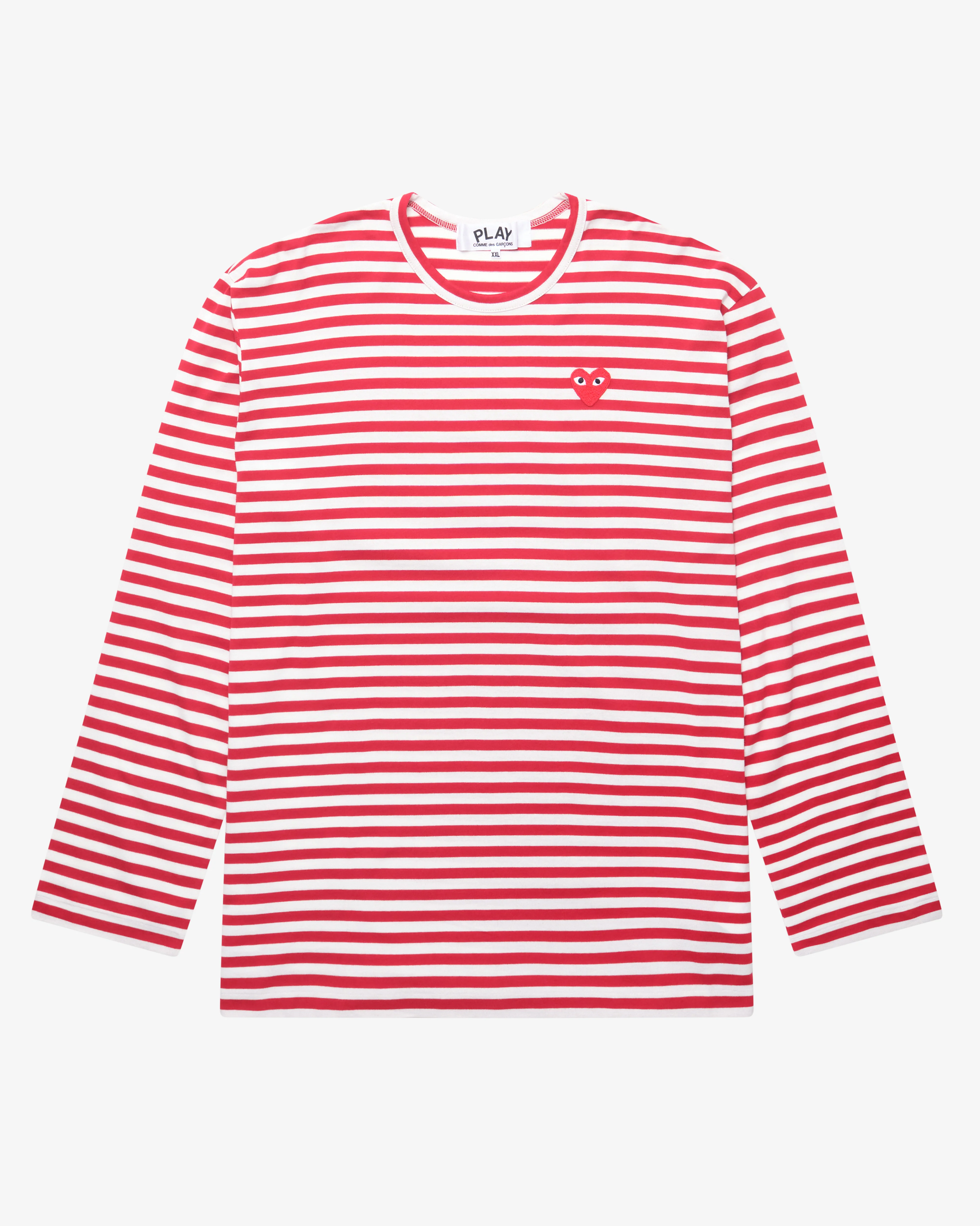 Play Comme des Garçons - Striped T-Shirt - (Red/White)