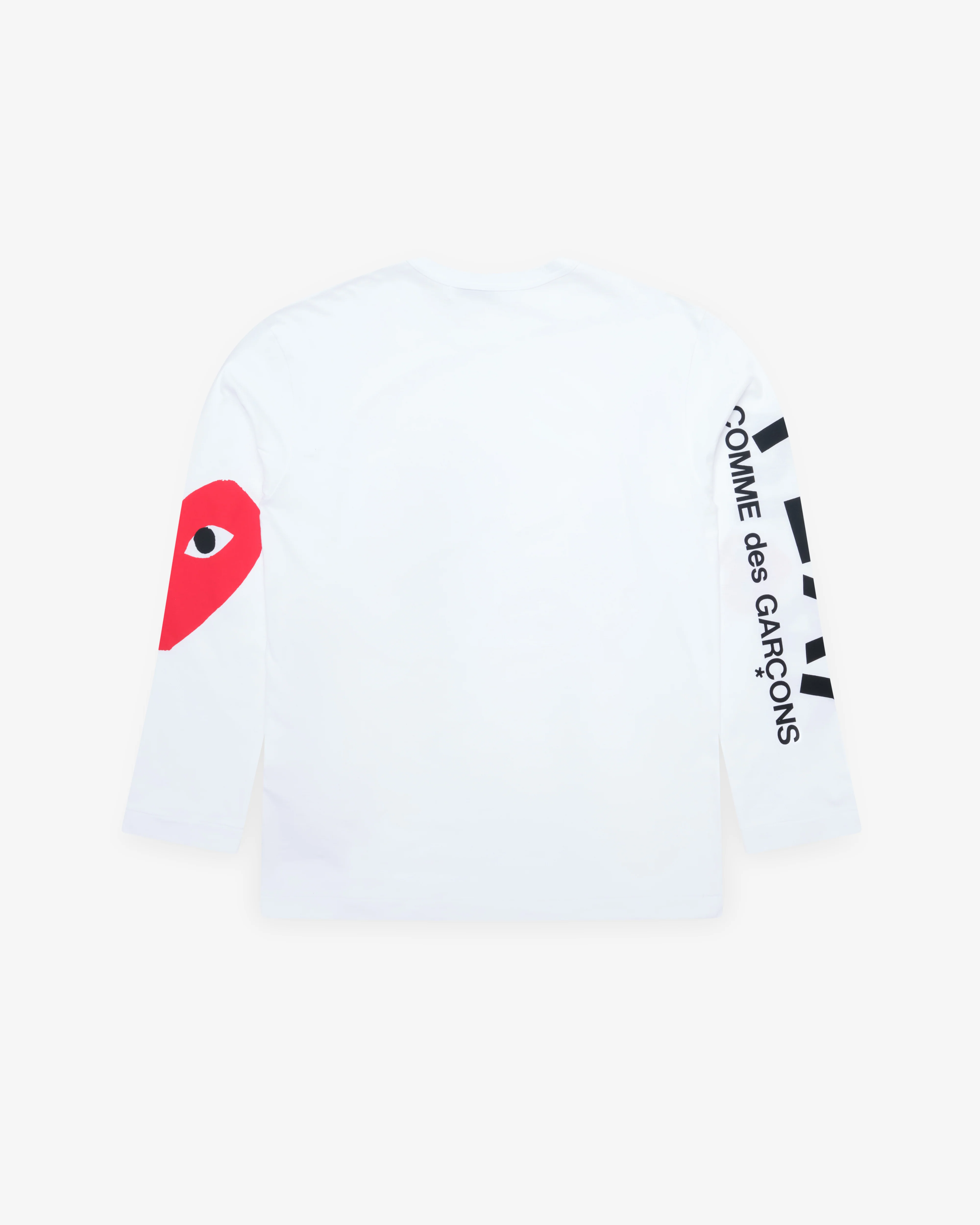 Play Comme des Garçons - Big Heart Long Sleeve - (White)