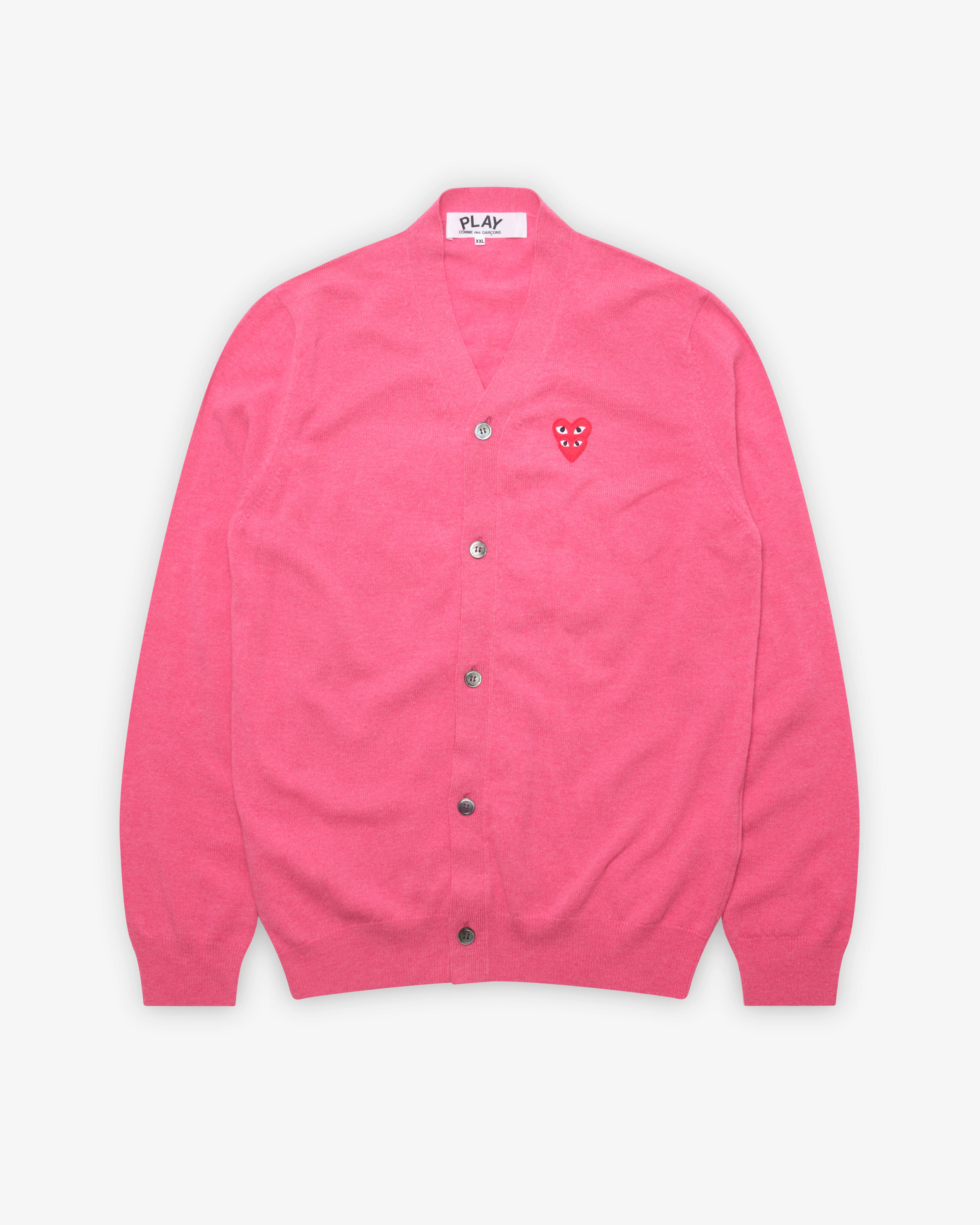 Play Comme des Garçons - Double Eye Men’s Cardigan - (Pink)