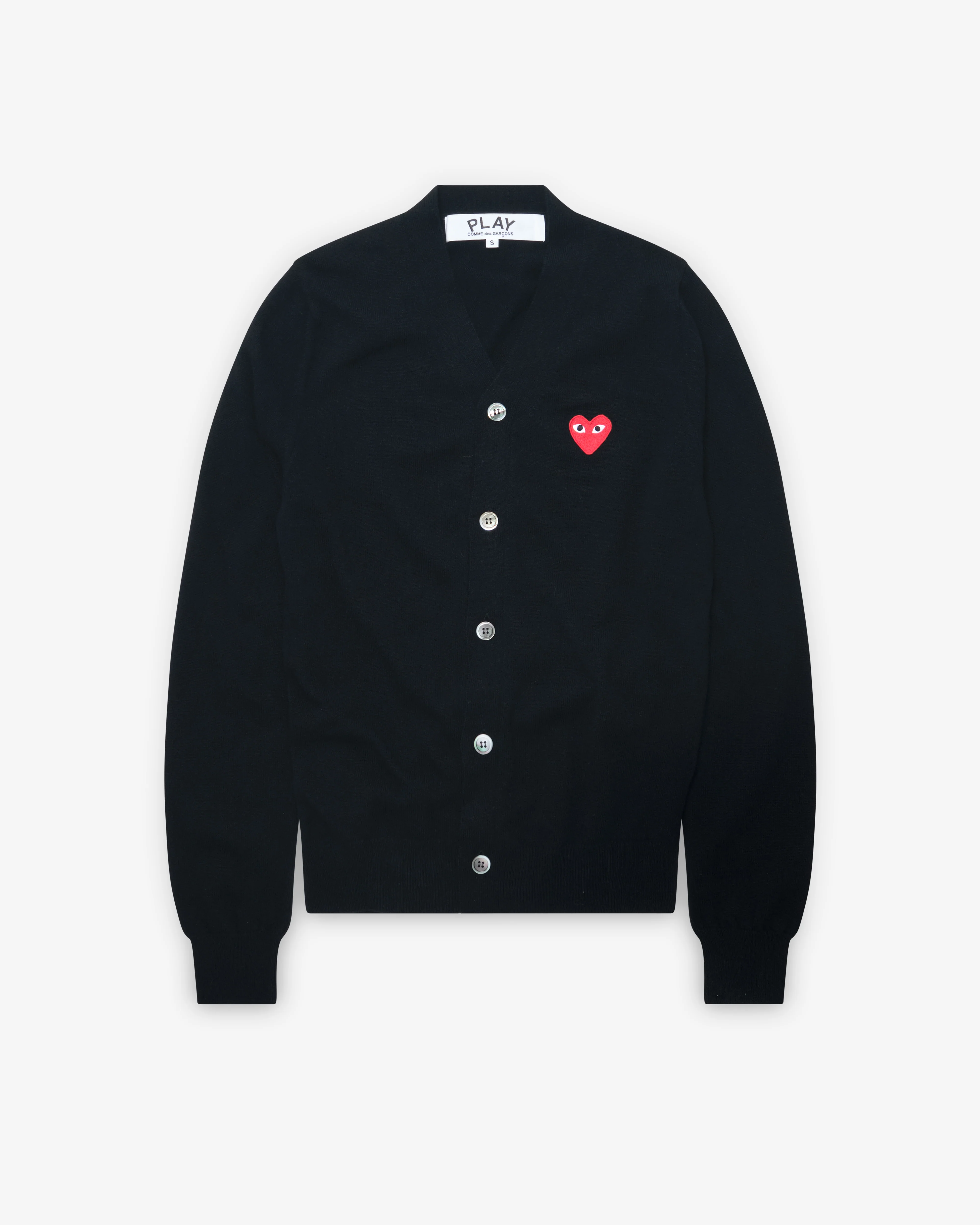 Play Comme des Garçons - Red Men’s Cardigan - (Black)