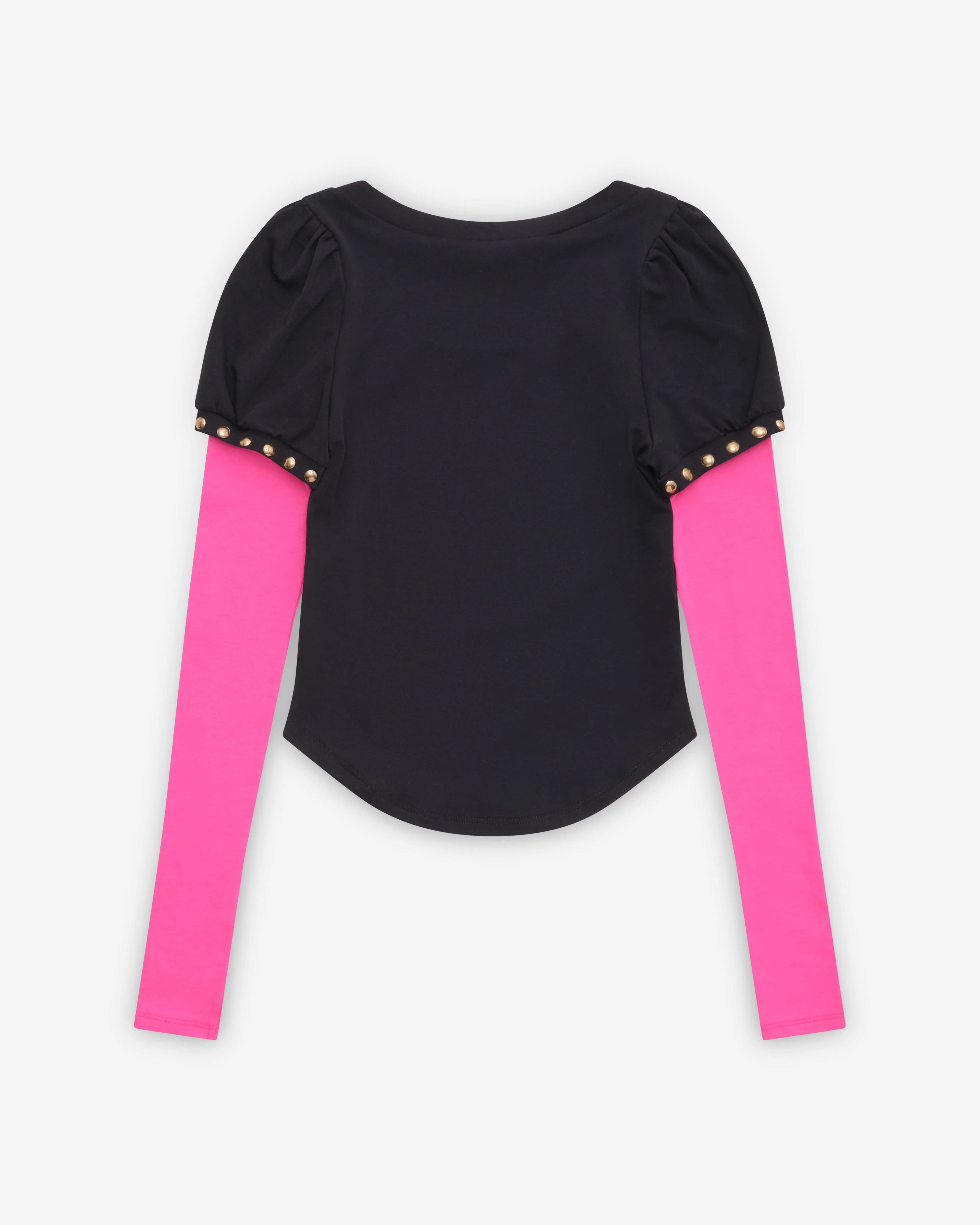 Chopova Lowena - Women's Janine Jersey Top - (Black/Pink)