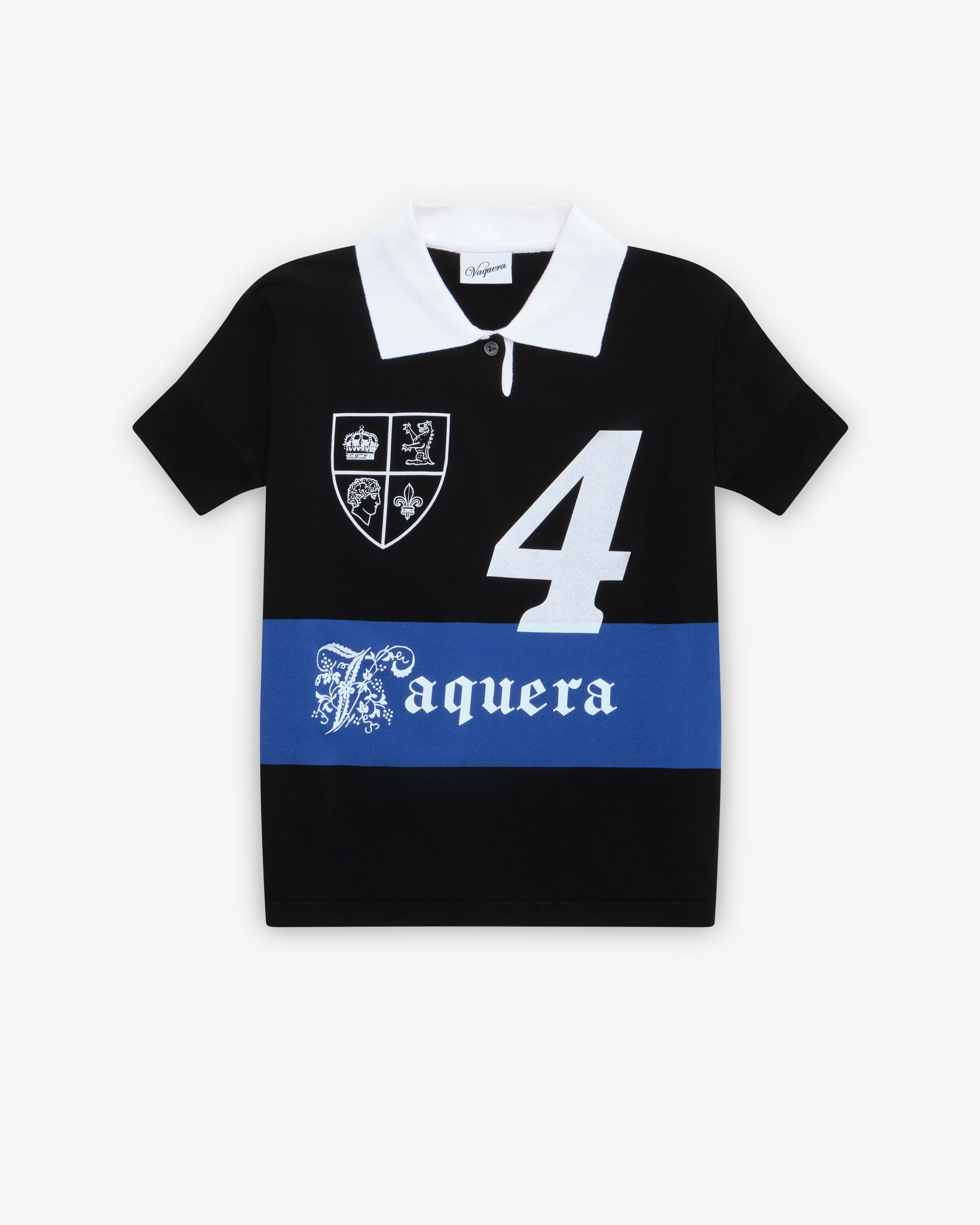Vaquera - Women's Striped Polo - (Black)