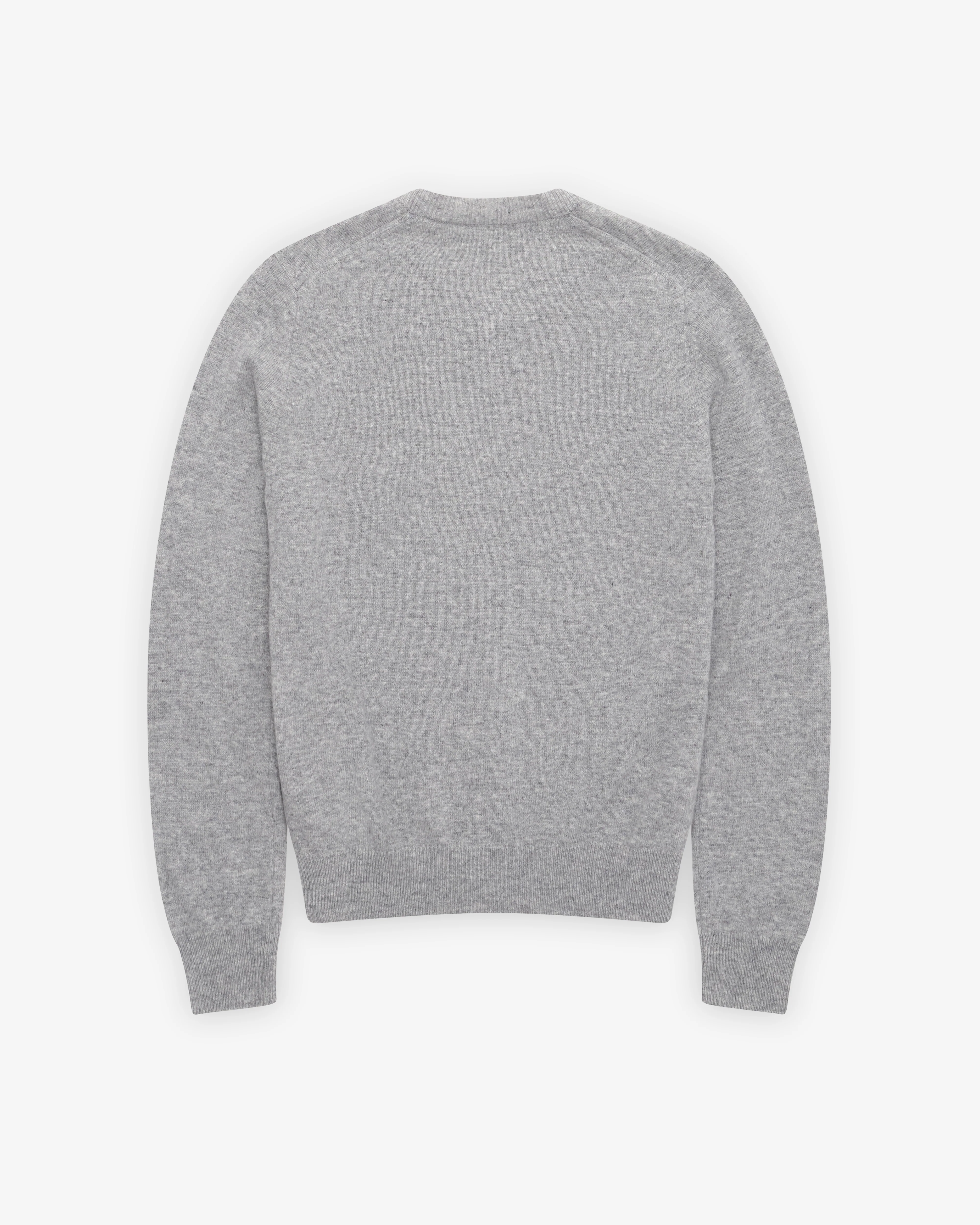 Play Comme des Garçons - White Heart Ladies’ Cardigan - (Light Grey)