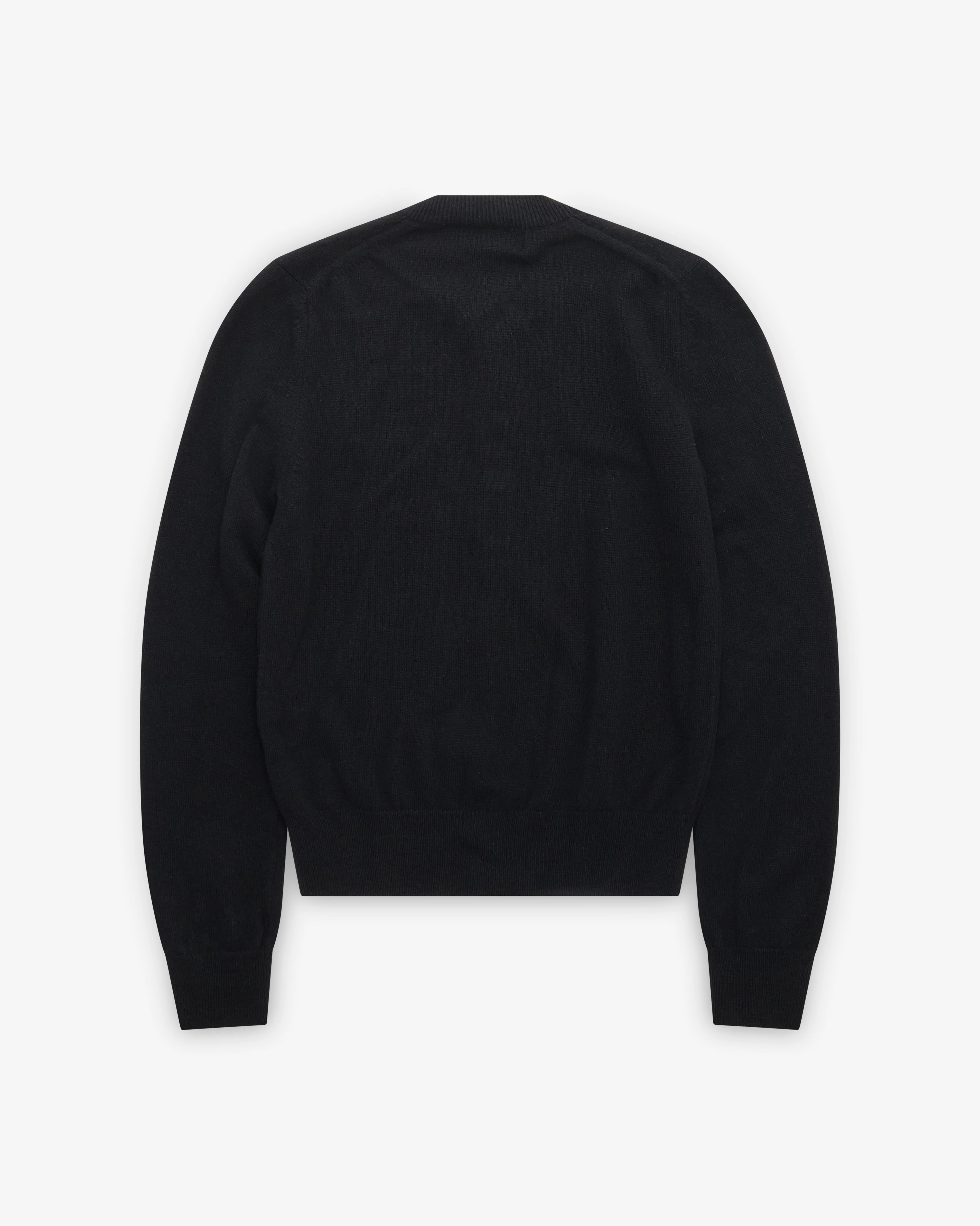 Play Comme des Garçons - White Heart Ladies’ Cardigan - (Black)