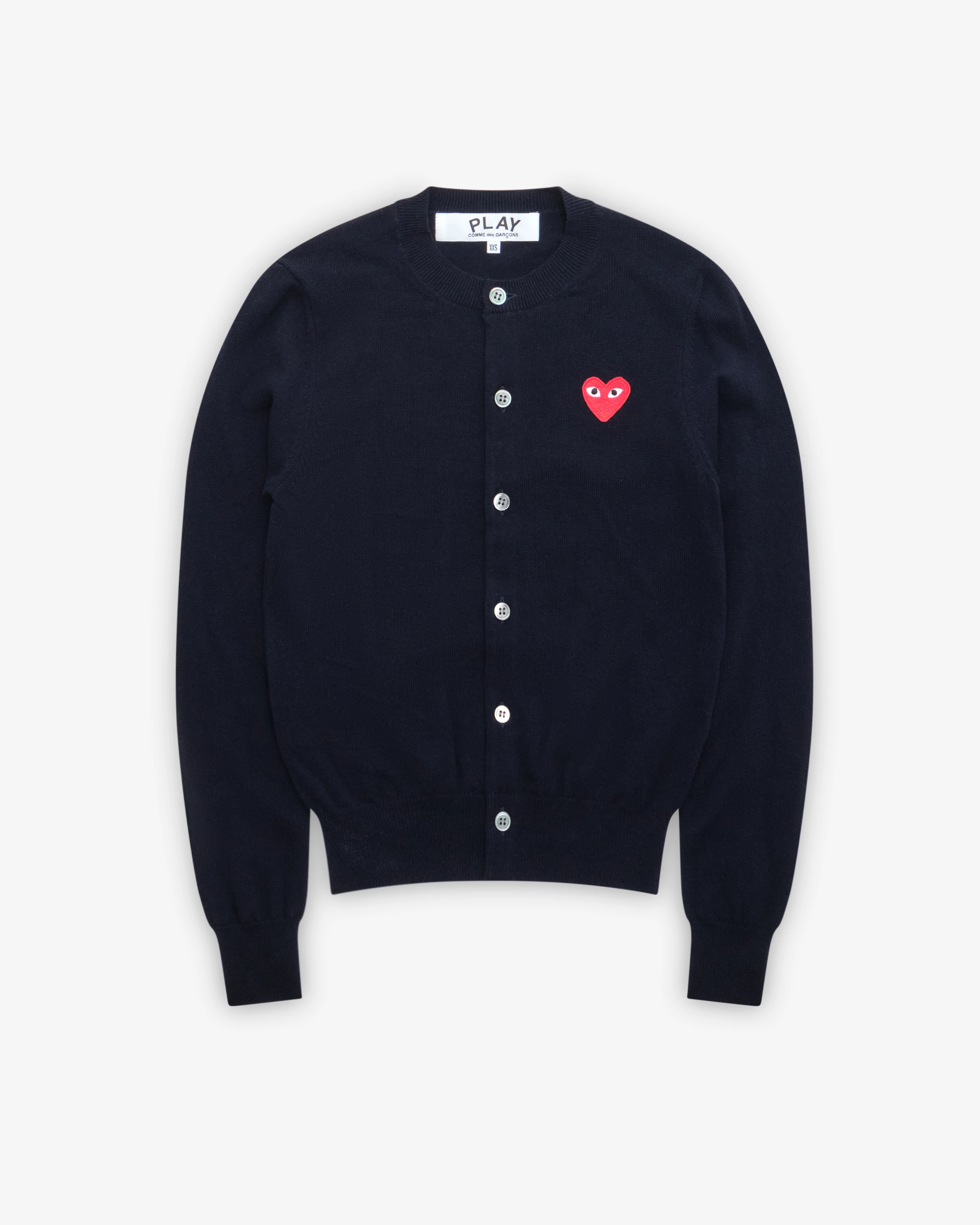 Play Comme des Garçons - Red Ladies’ Cardigan - (Navy)