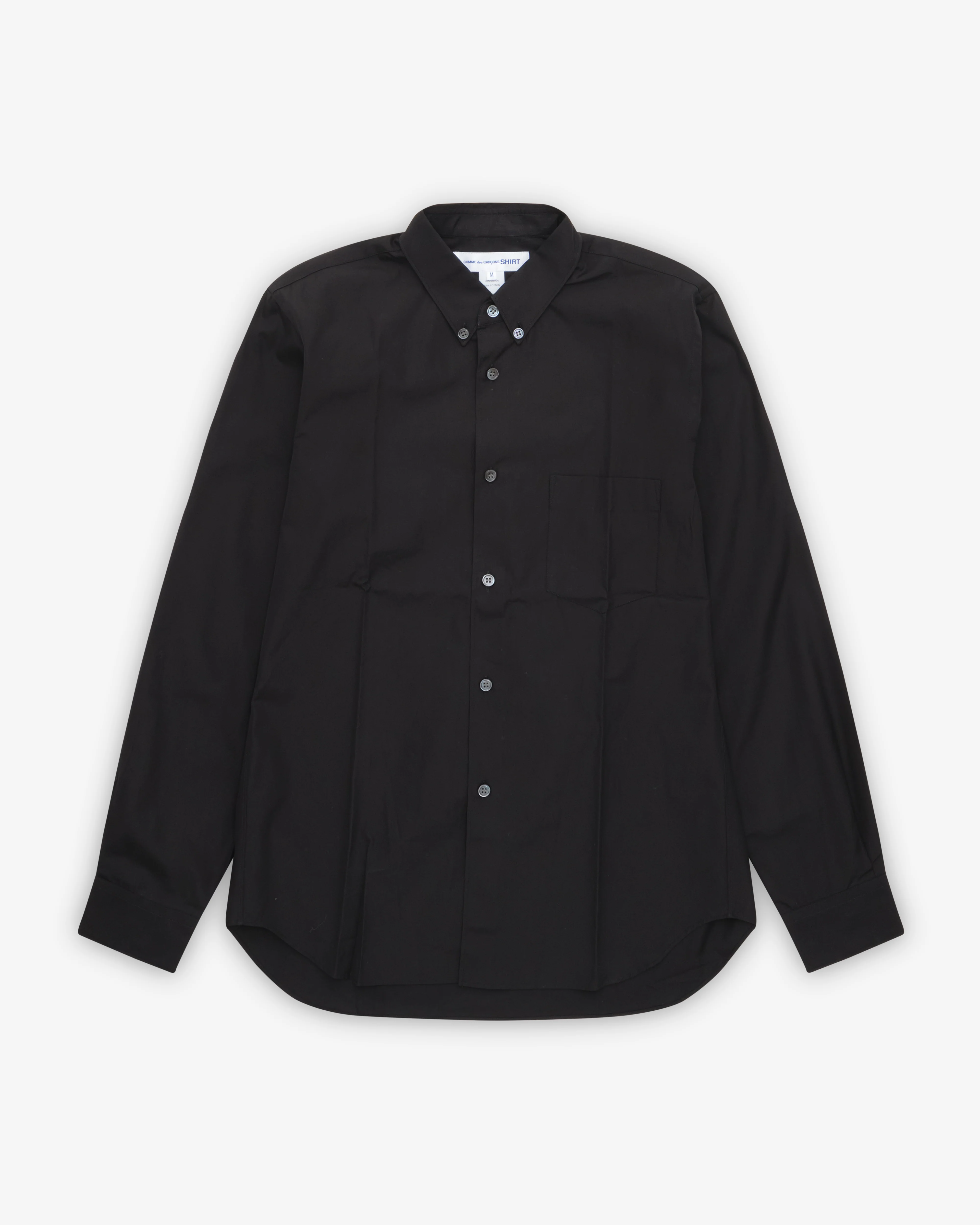 CDG Shirt Forever - Men's Slim Fit Button-Down Cotton Shirt - (Black)