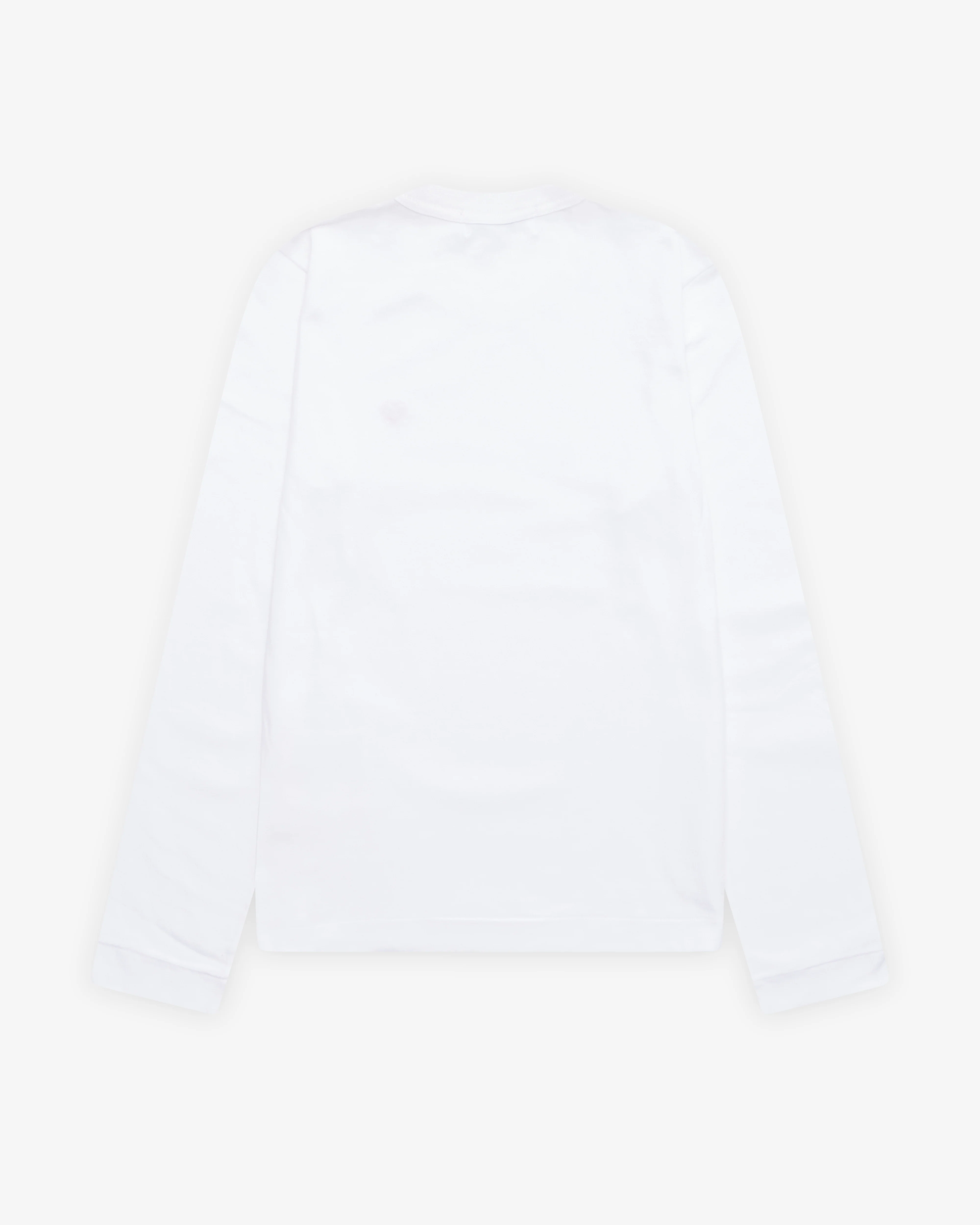 Play Comme des Garçons - Small Red Heart Long Sleeve T-Shirt - (White)
