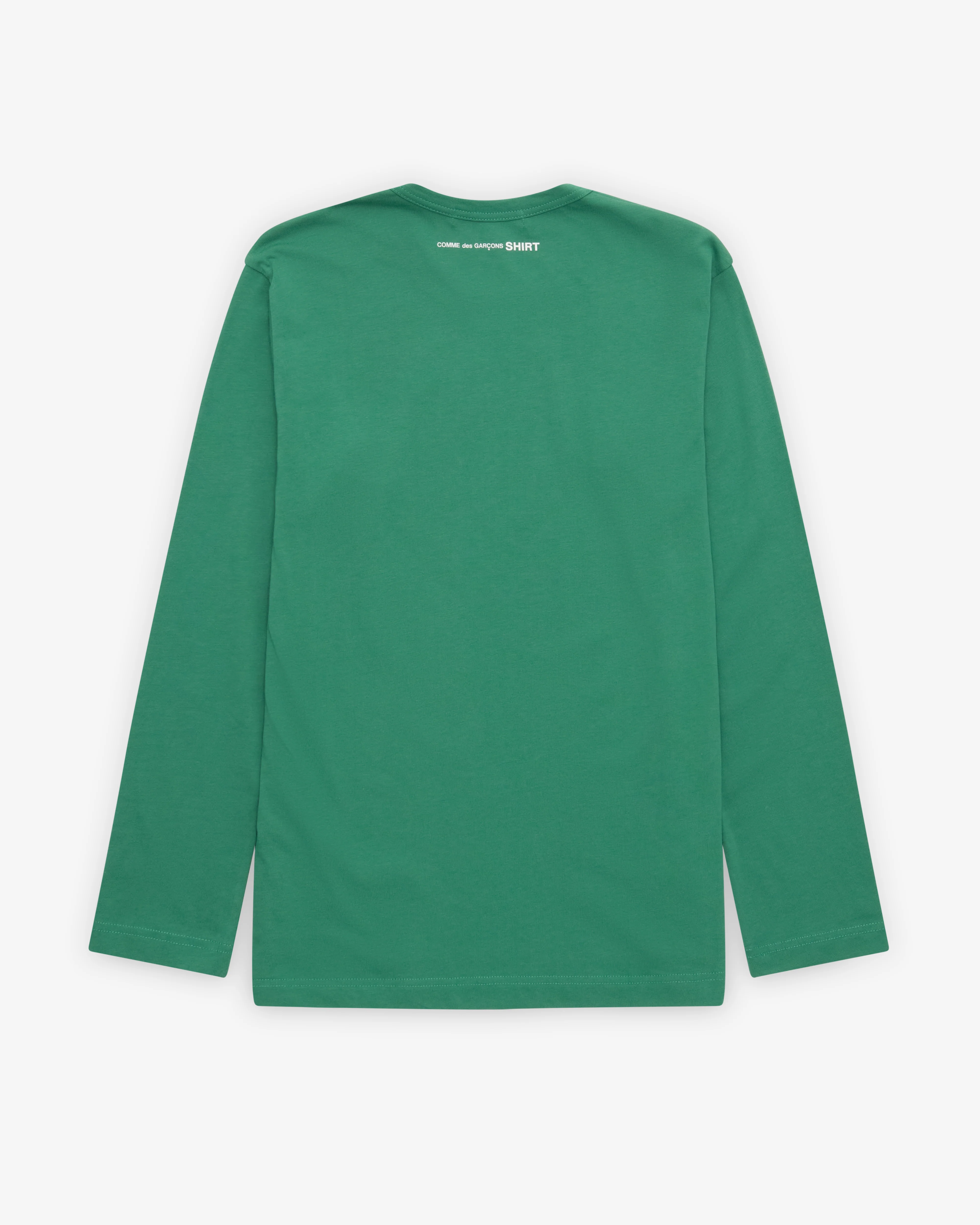 CDG Shirt - Men's Long Sleeve Logo T-Shirt - (Green)