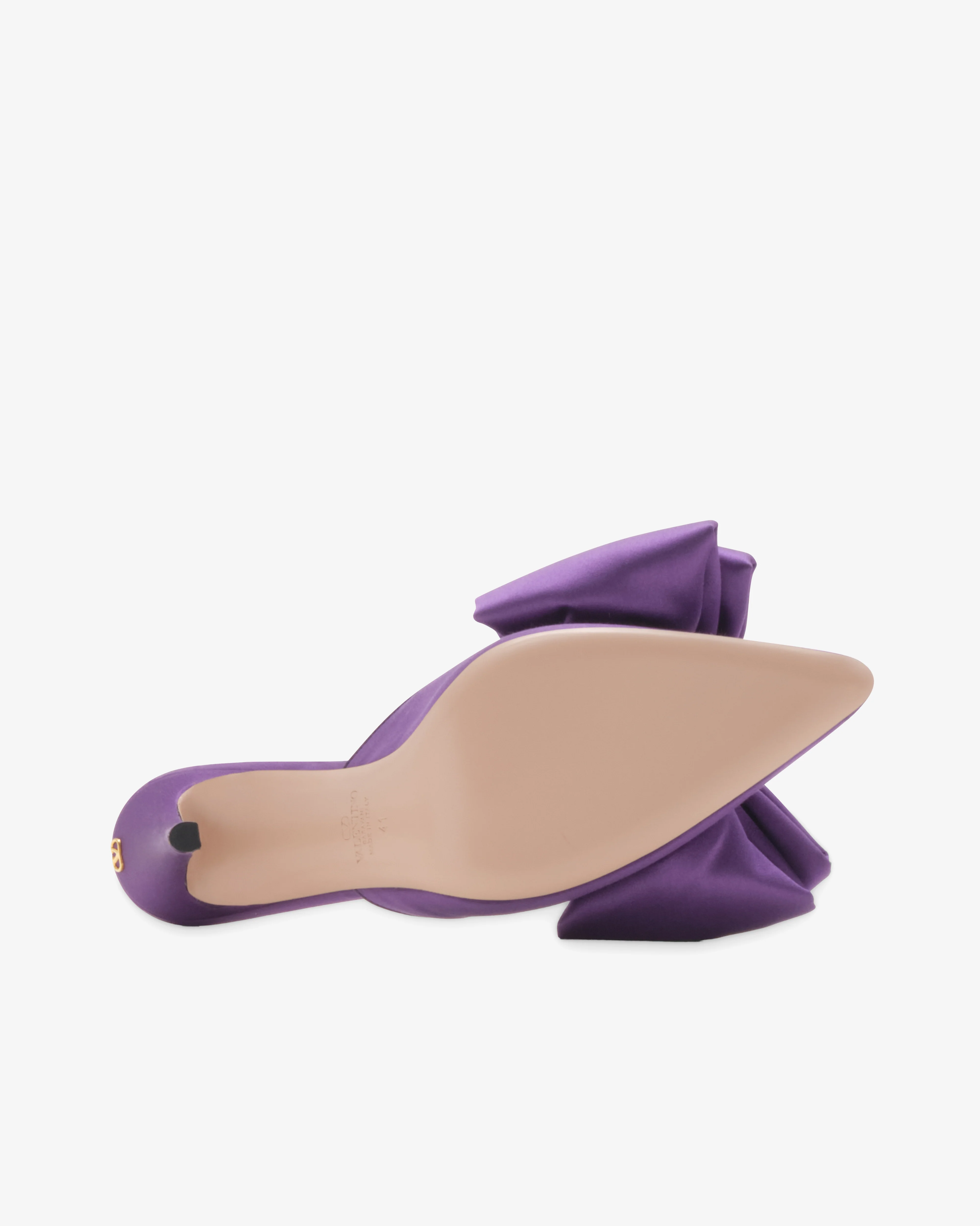 Valentino - Women's Yolande Satin Mule - (Electric)