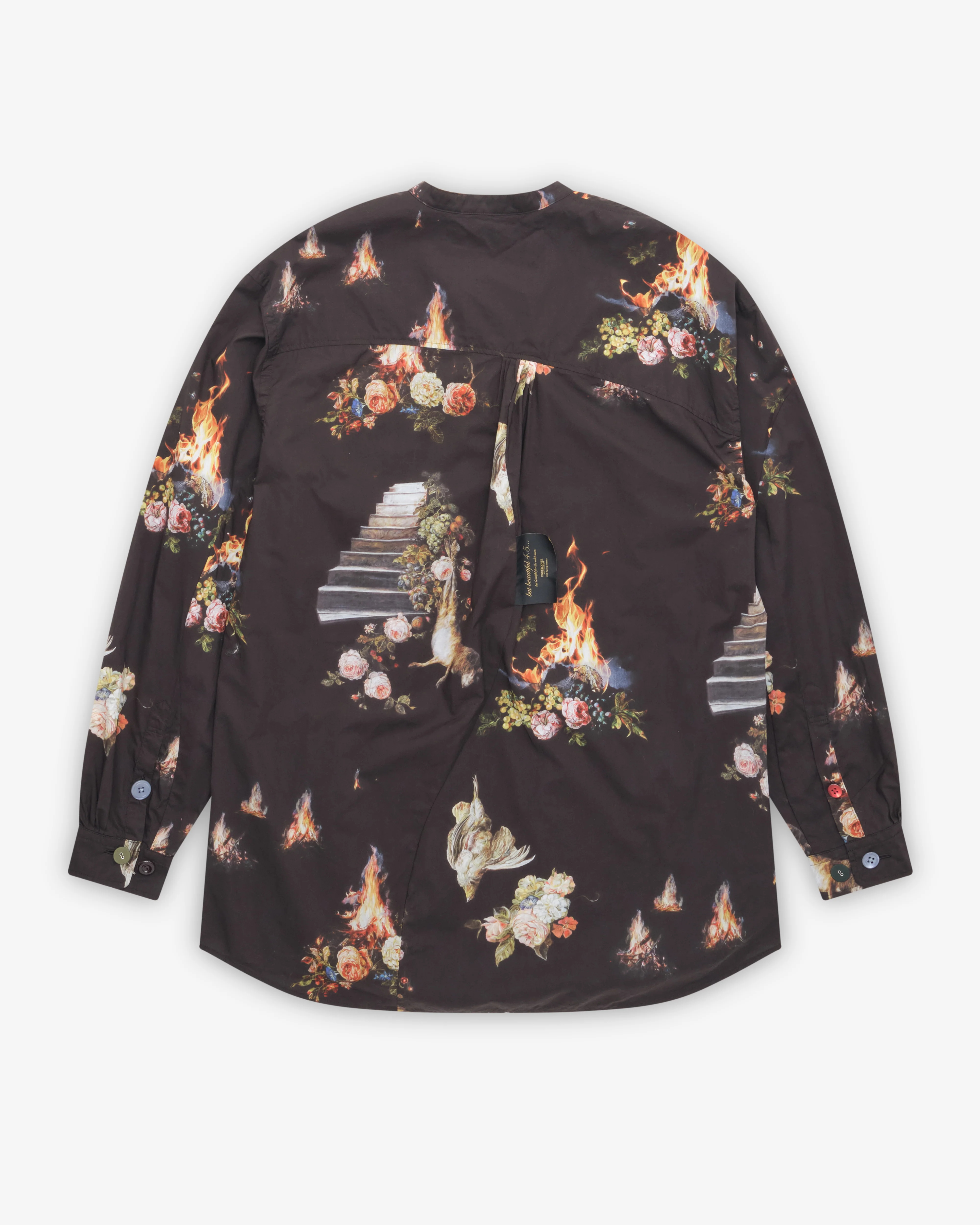 Undercover - Men's Floral Shirt - (Black Base)