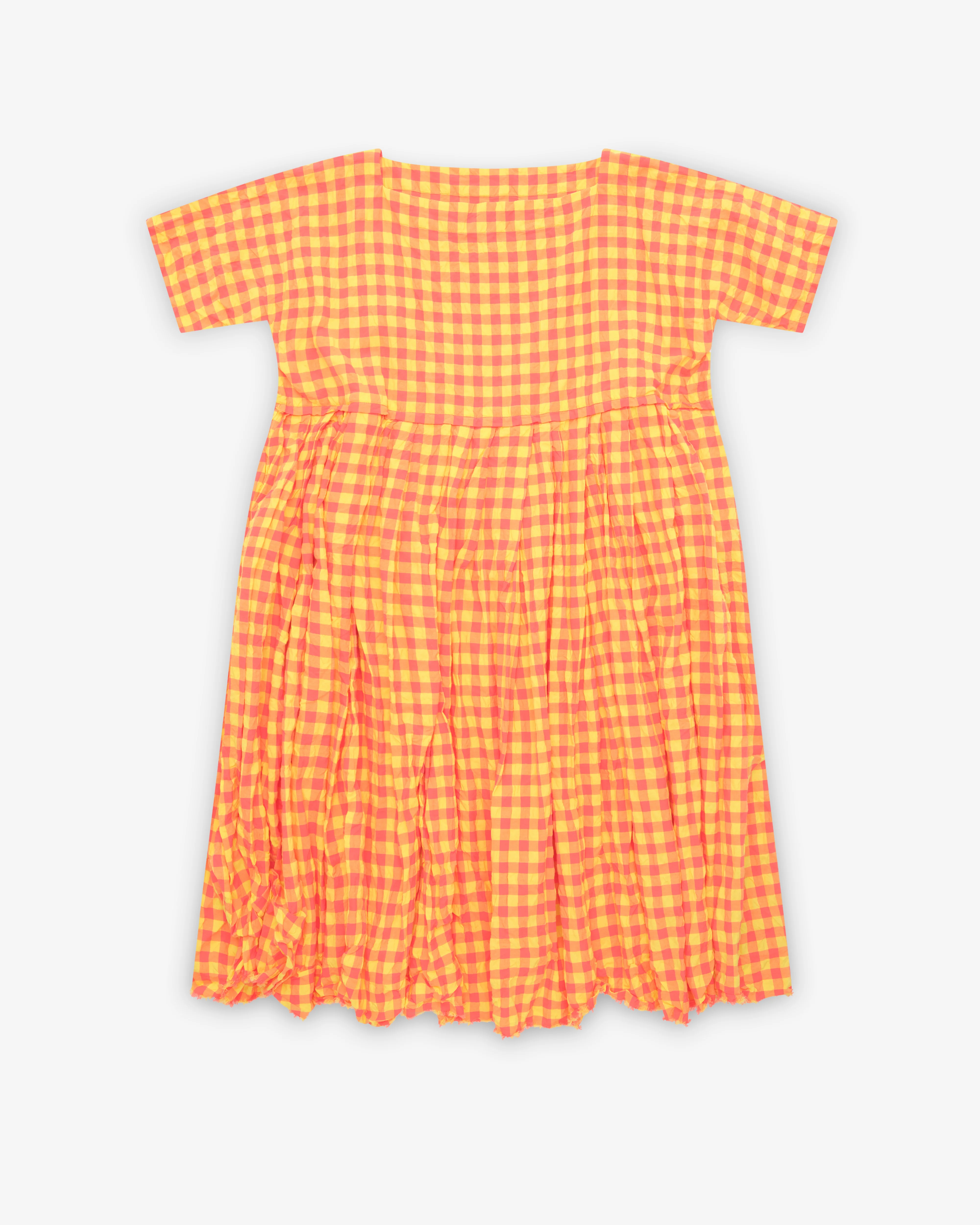 Daniela Gregis - Women's Gingham Dress - (Pink/Yellow)