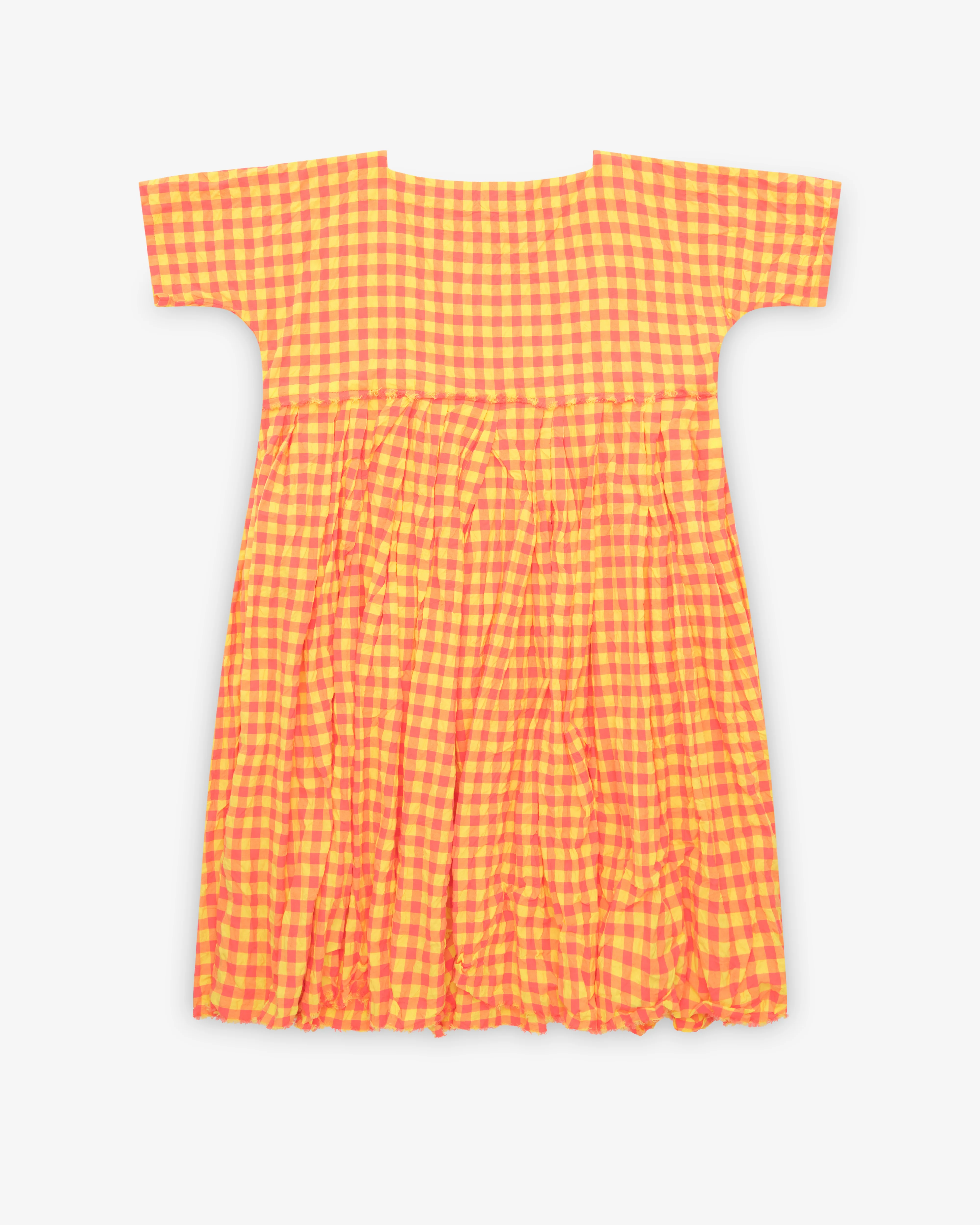 Daniela Gregis - Women's Gingham Dress - (Pink/Yellow)