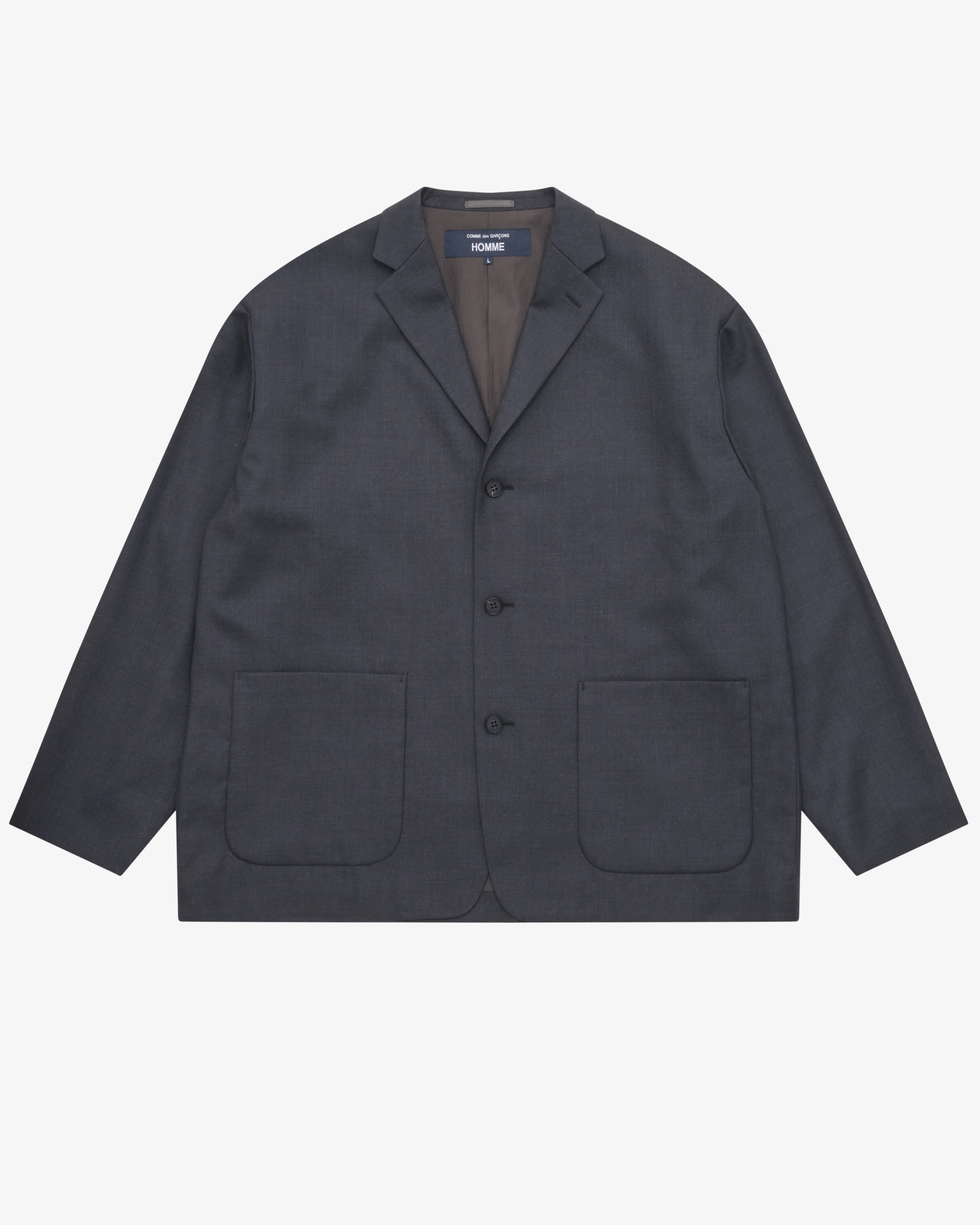 CDG Homme - Men's Relaxed Fit Blazer - (Charcoal)