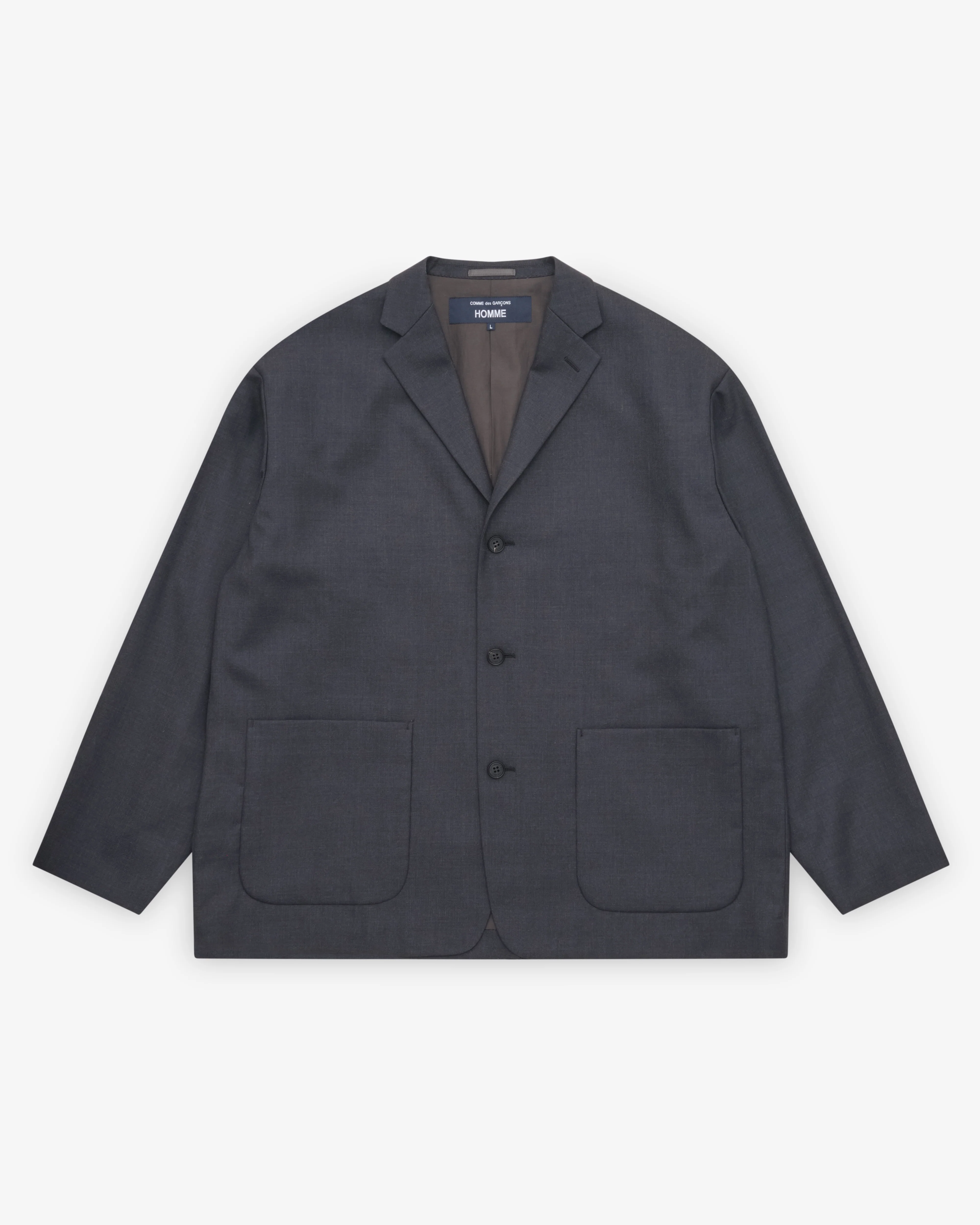 CDG Homme - Men's Relaxed Fit Blazer - (Charcoal)