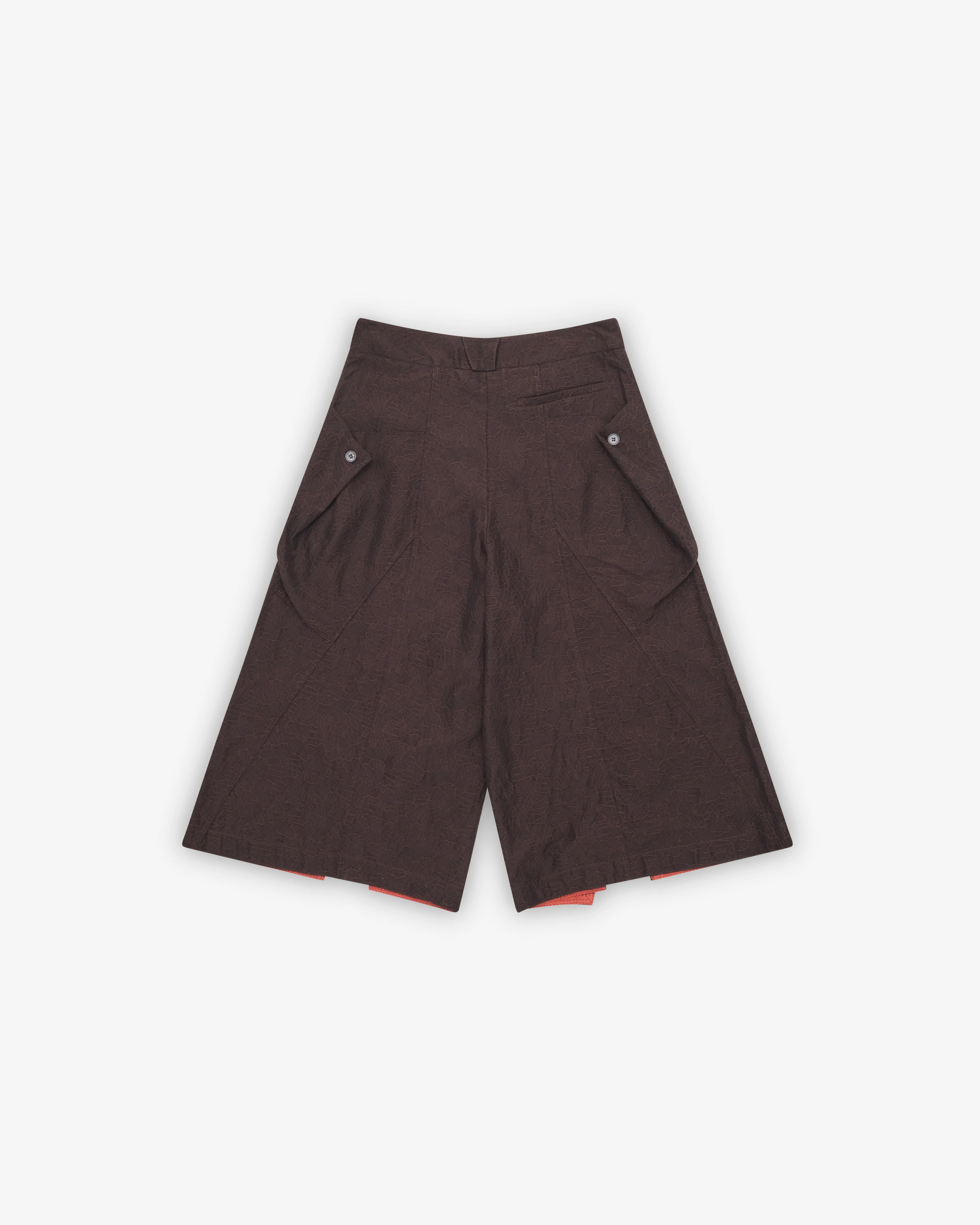 Kiko Kostadinov - Women's Dahlia Draped Shorts - (Dark Elm)