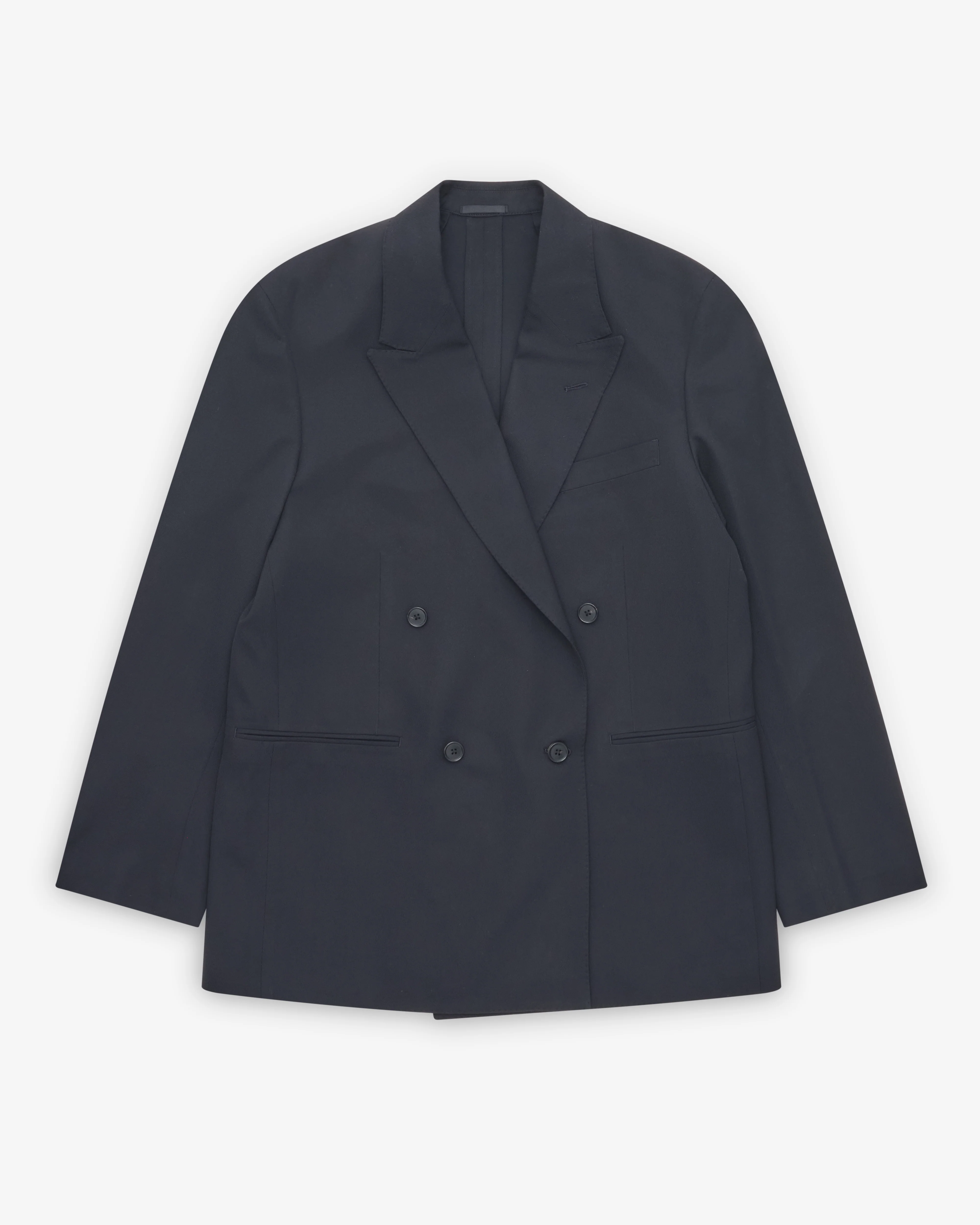A.Presse - Men's Wool Double-Breasted Jacket - (Navy)