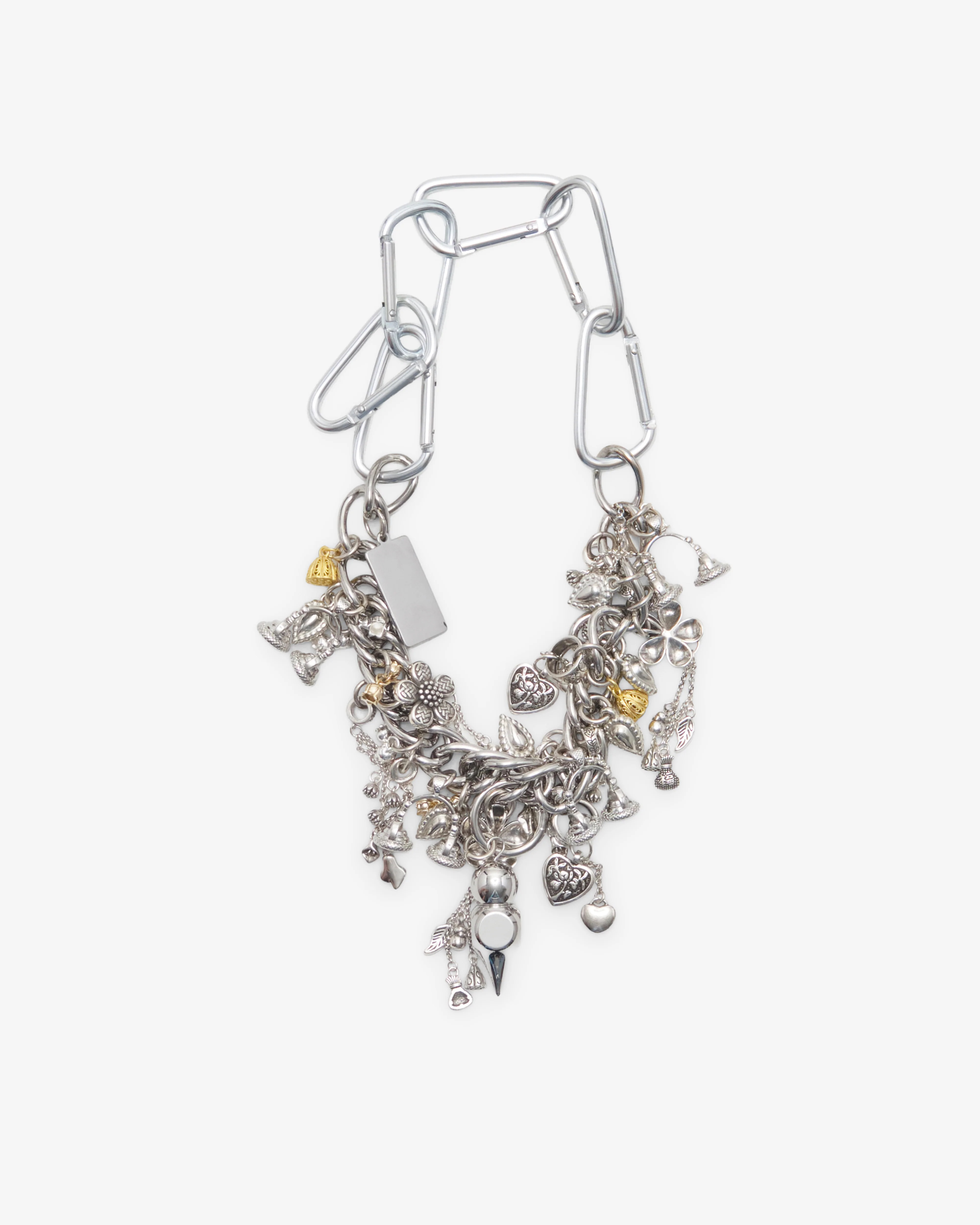 Chopova Lowena - Women's Dangle Carabiner Necklace - (Silver)