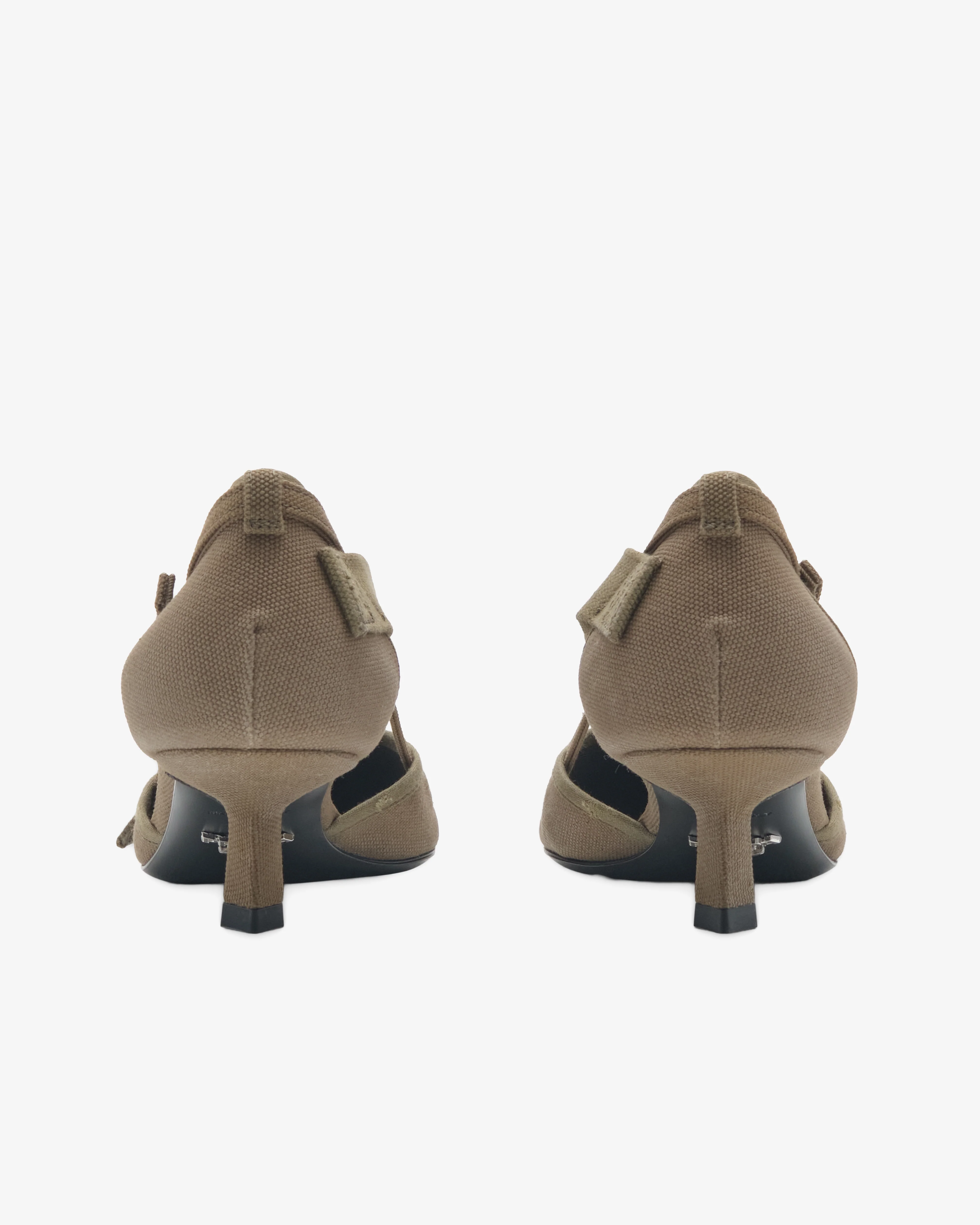 Prada - Women's Canvas Pumps - (Military Green)