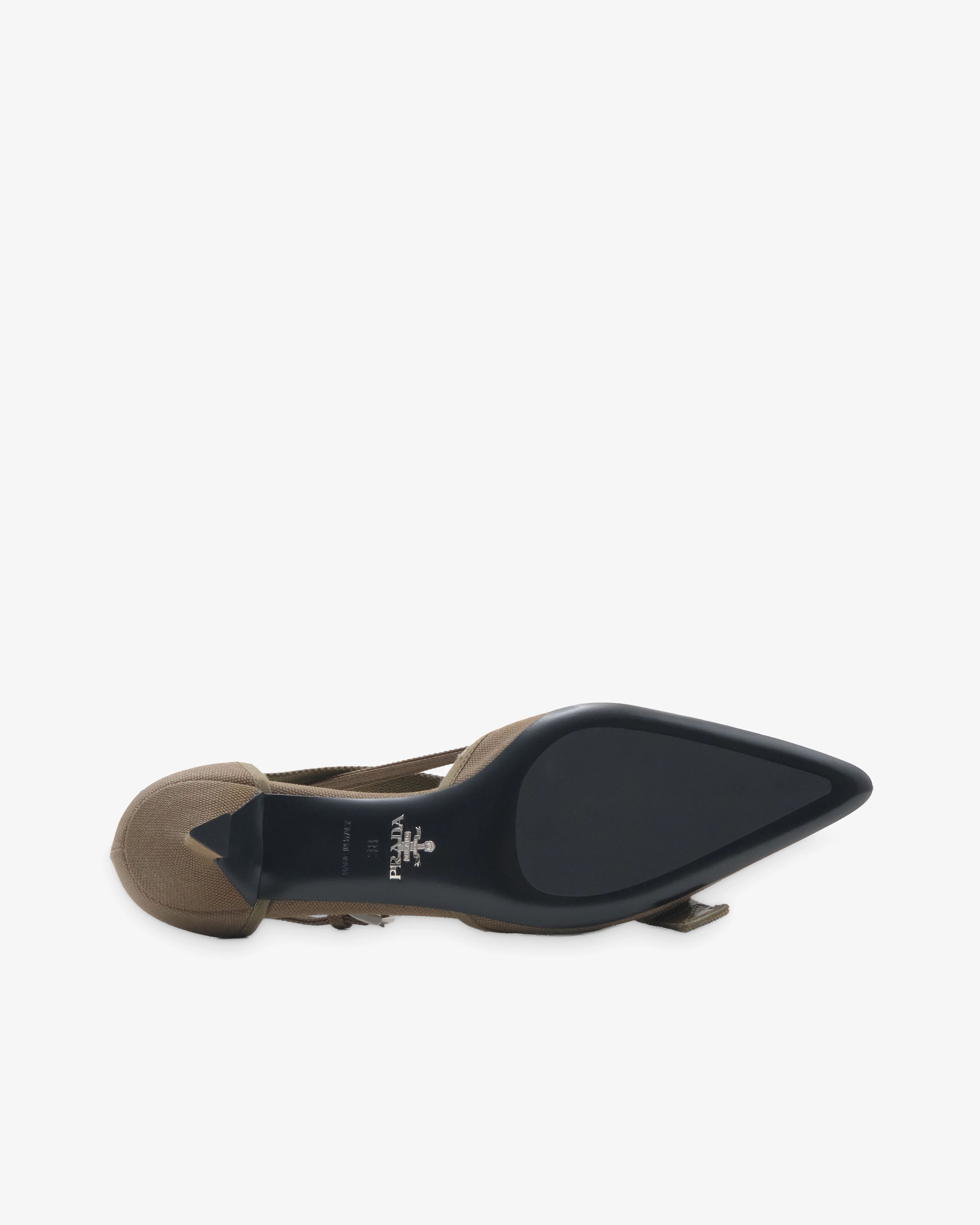 Prada - Women's Canvas Pumps - (Military Green)