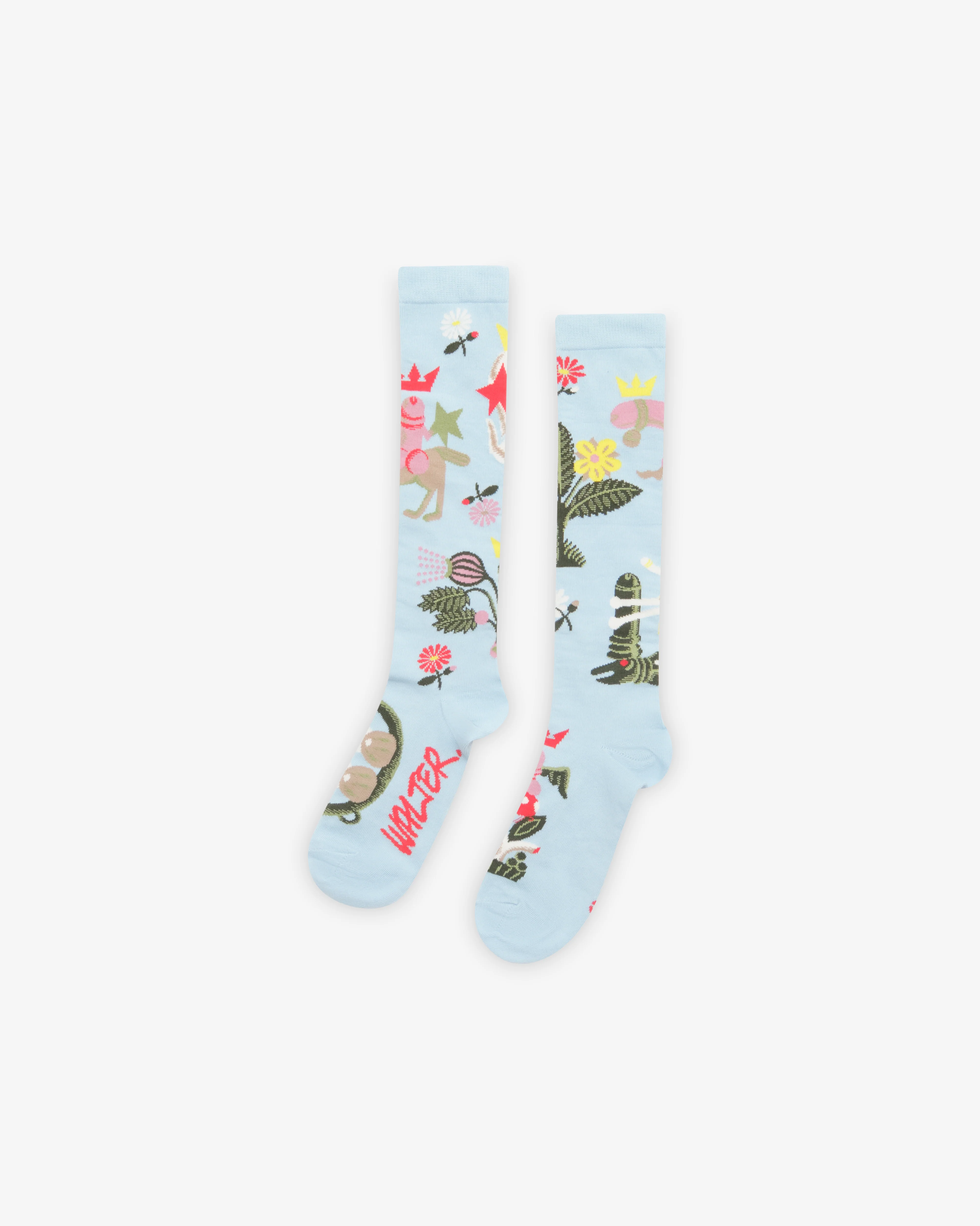 Walter Van Beirendonck - Men's Crown Socks - (Light Blue)