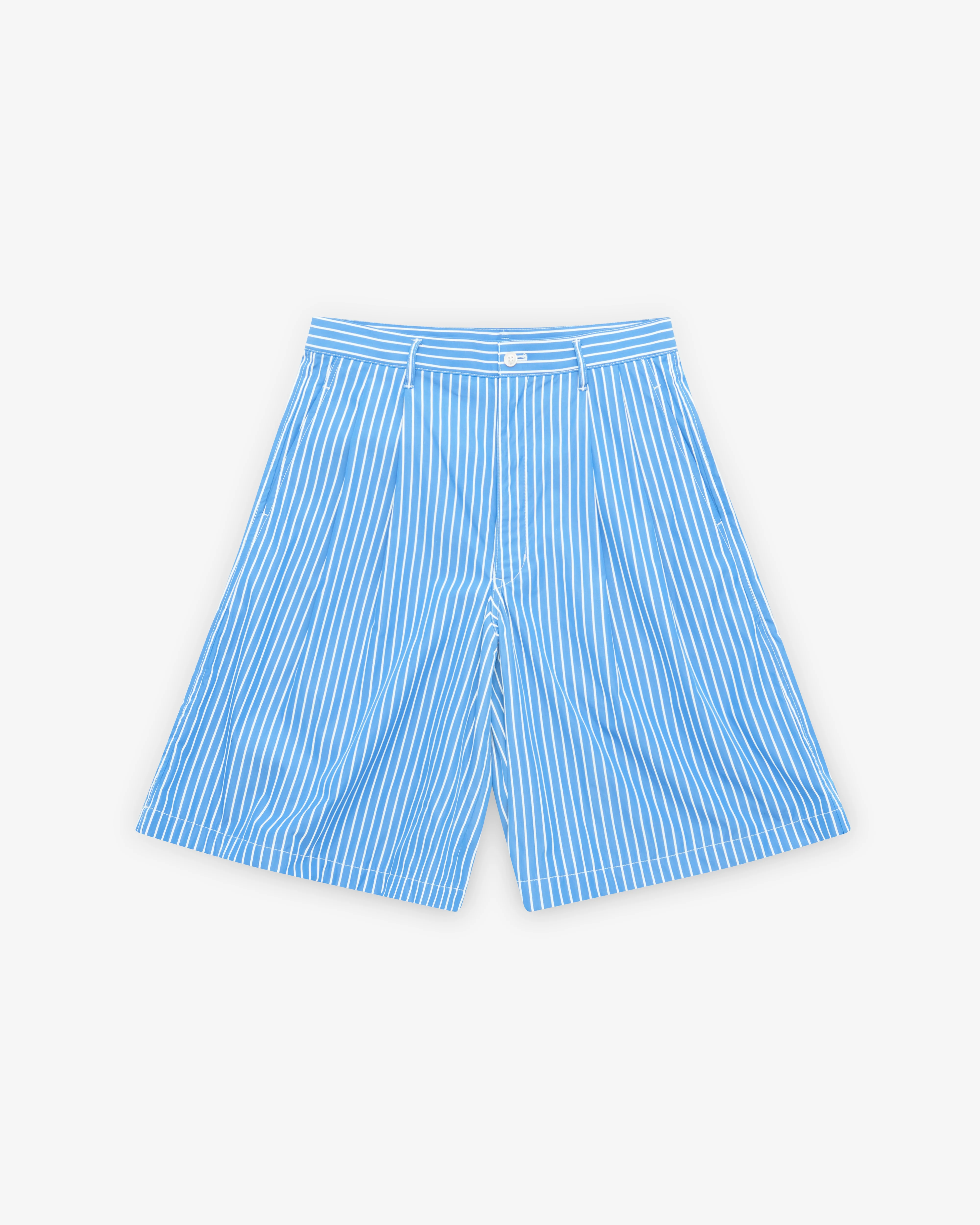 CDG Shirt - Men's Striped Shorts - (Blue/White)