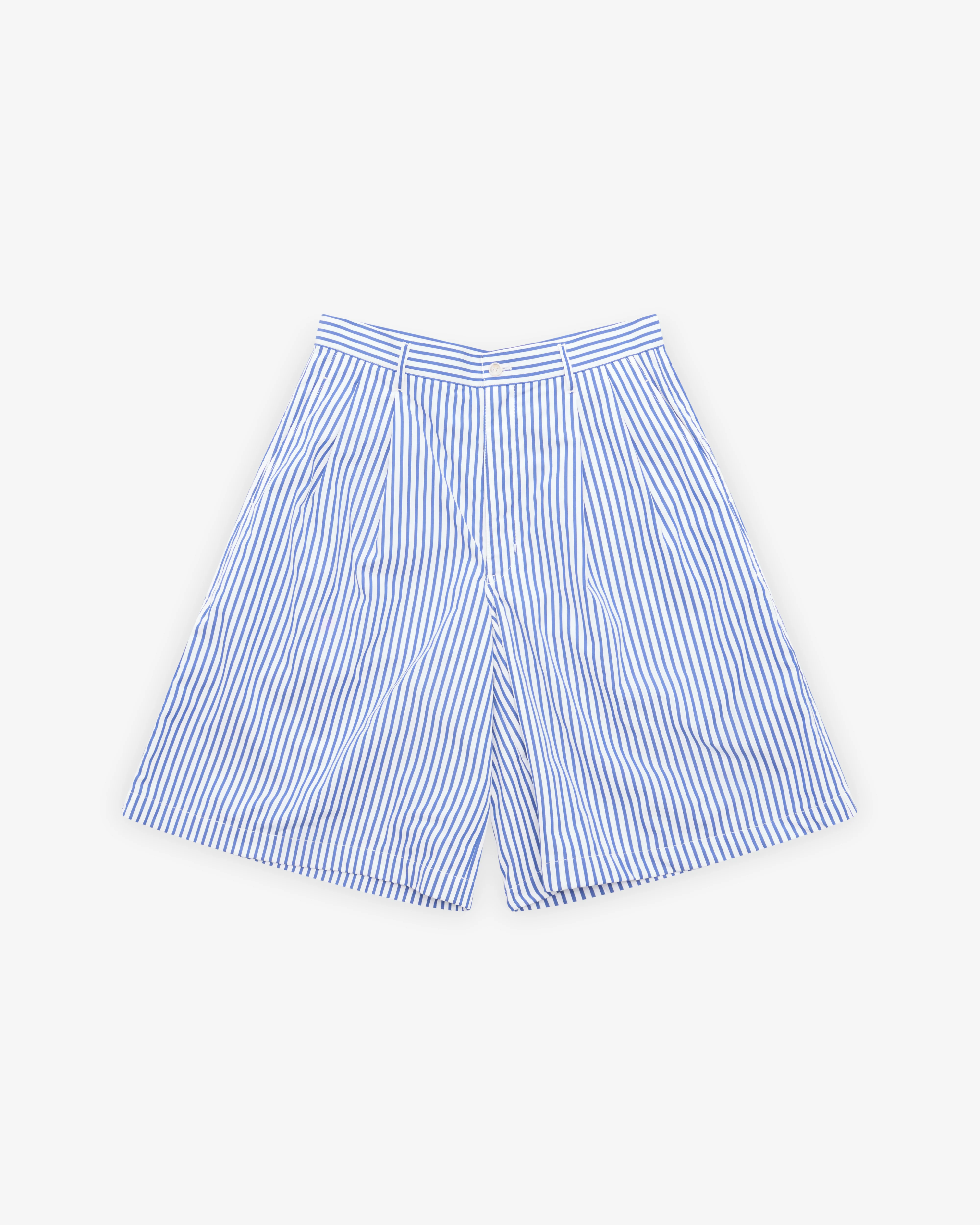 CDG Shirt - Men's Striped Shorts - (White/Blue)