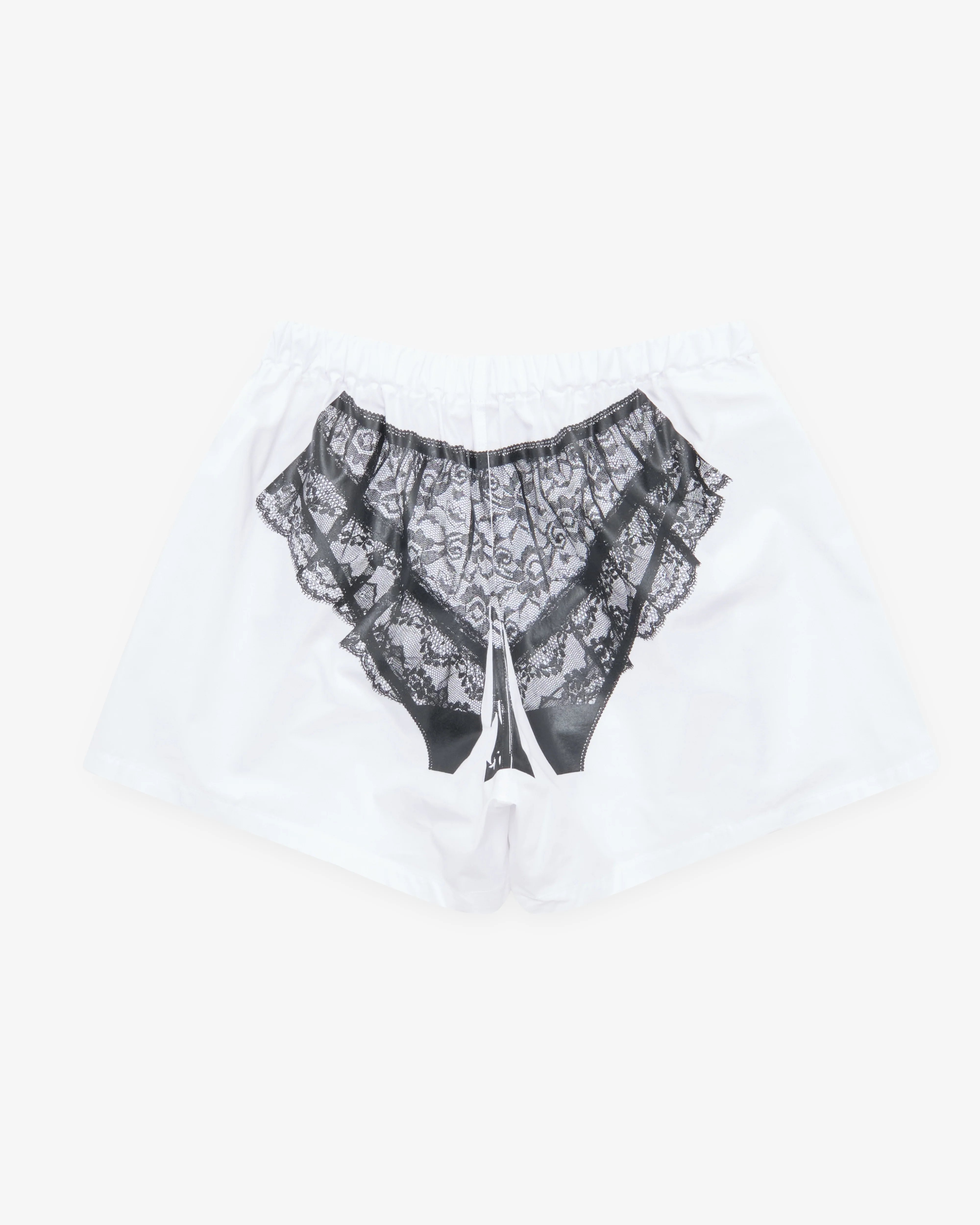Vaquera - Women's Trompe L'Oeil Boxer Shorts - (White)