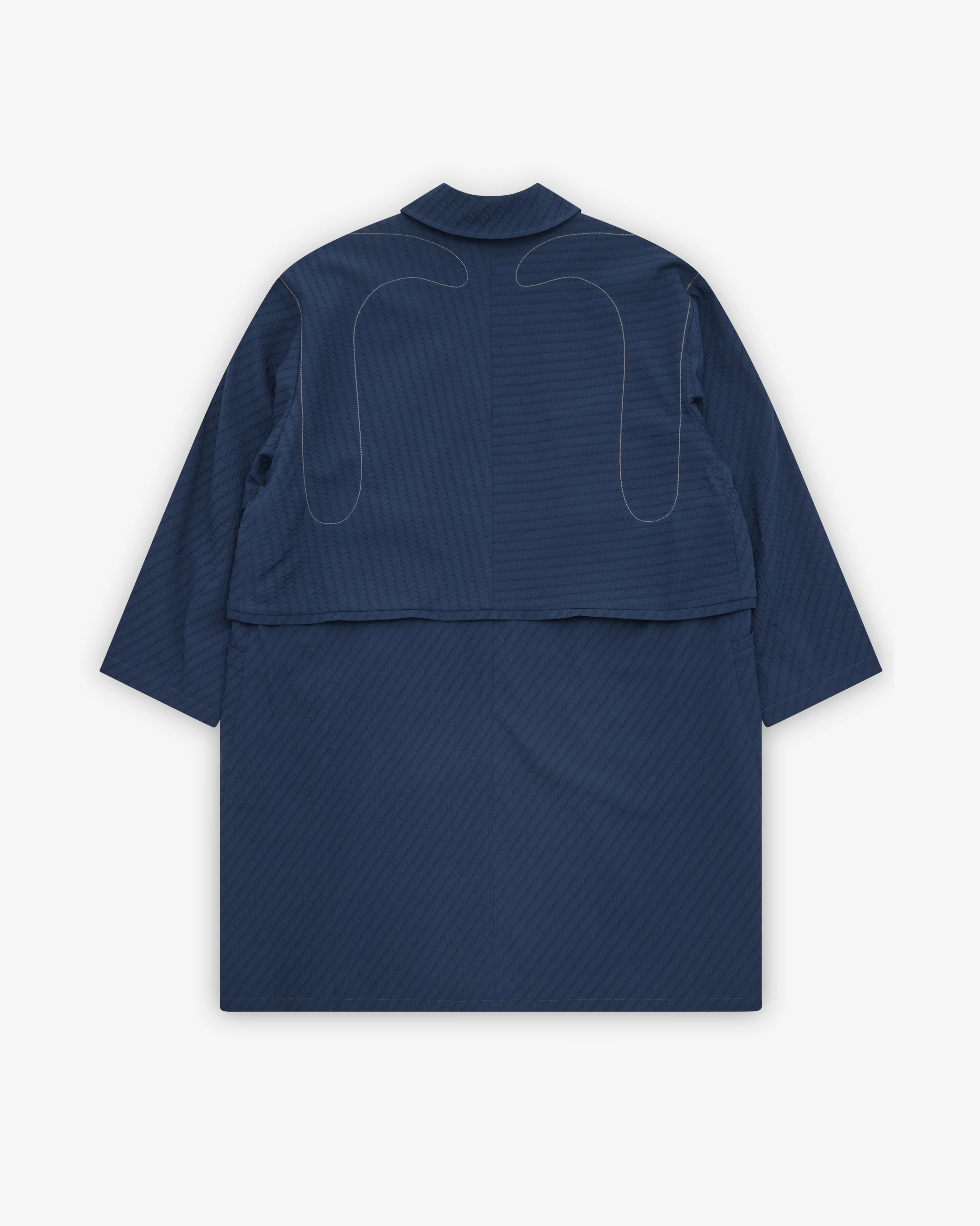 Kiko Kostadinov - Men's Euri K-Shoulder Coat - (Abyss Blue)