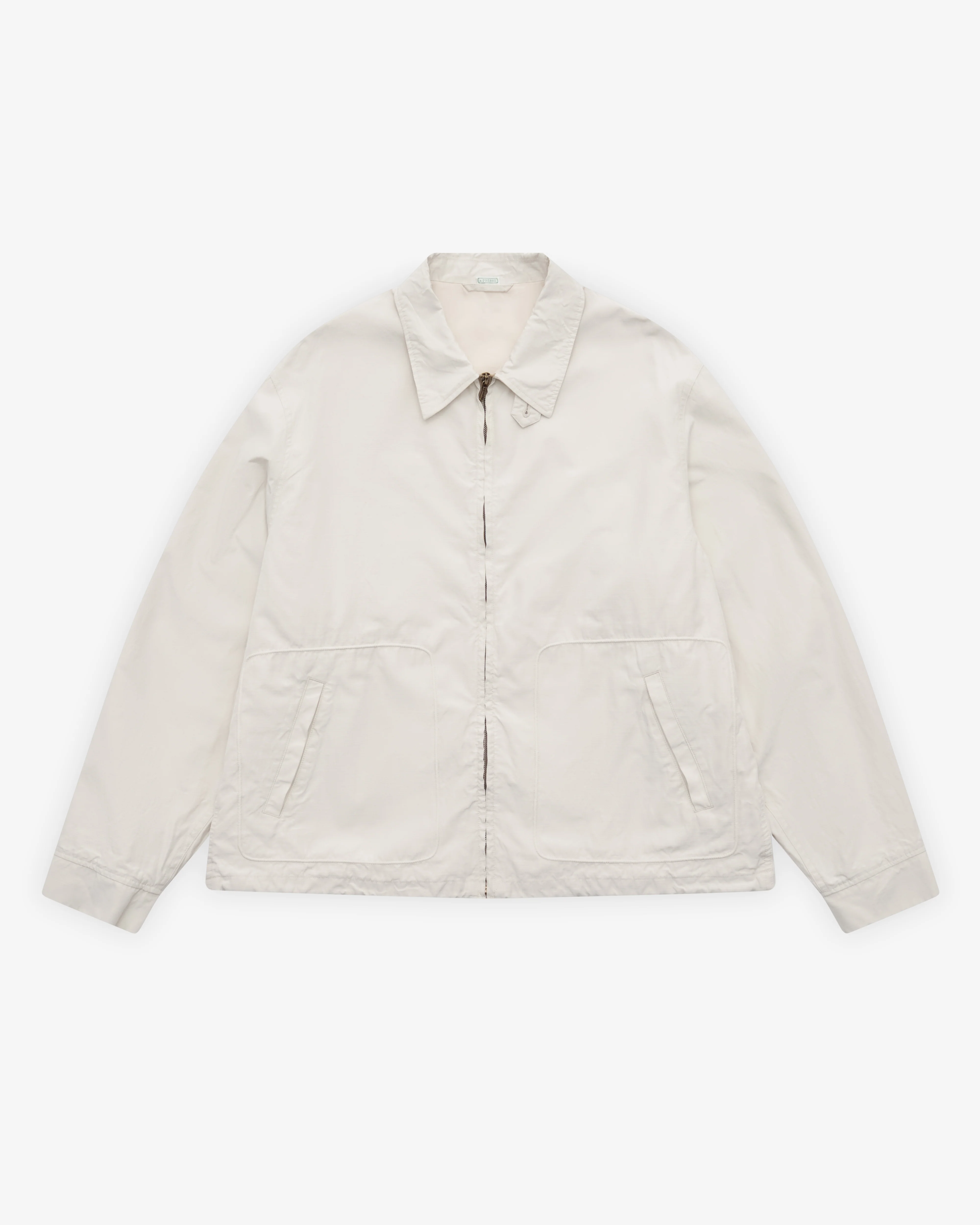 A.Presse - Men's Cotton Gabardine Coat - (Ecru)